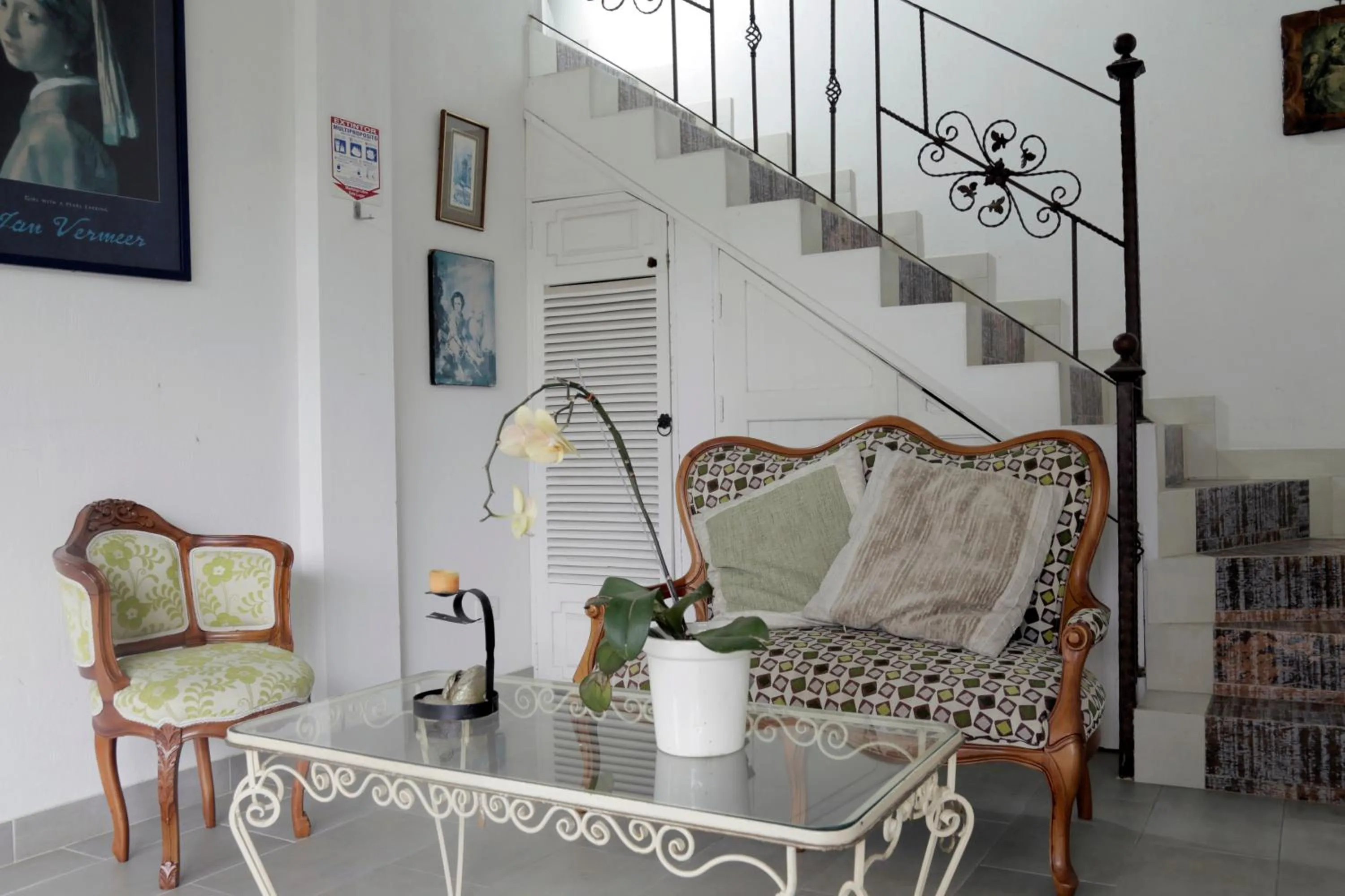 Living room in Posada Las Bromelias