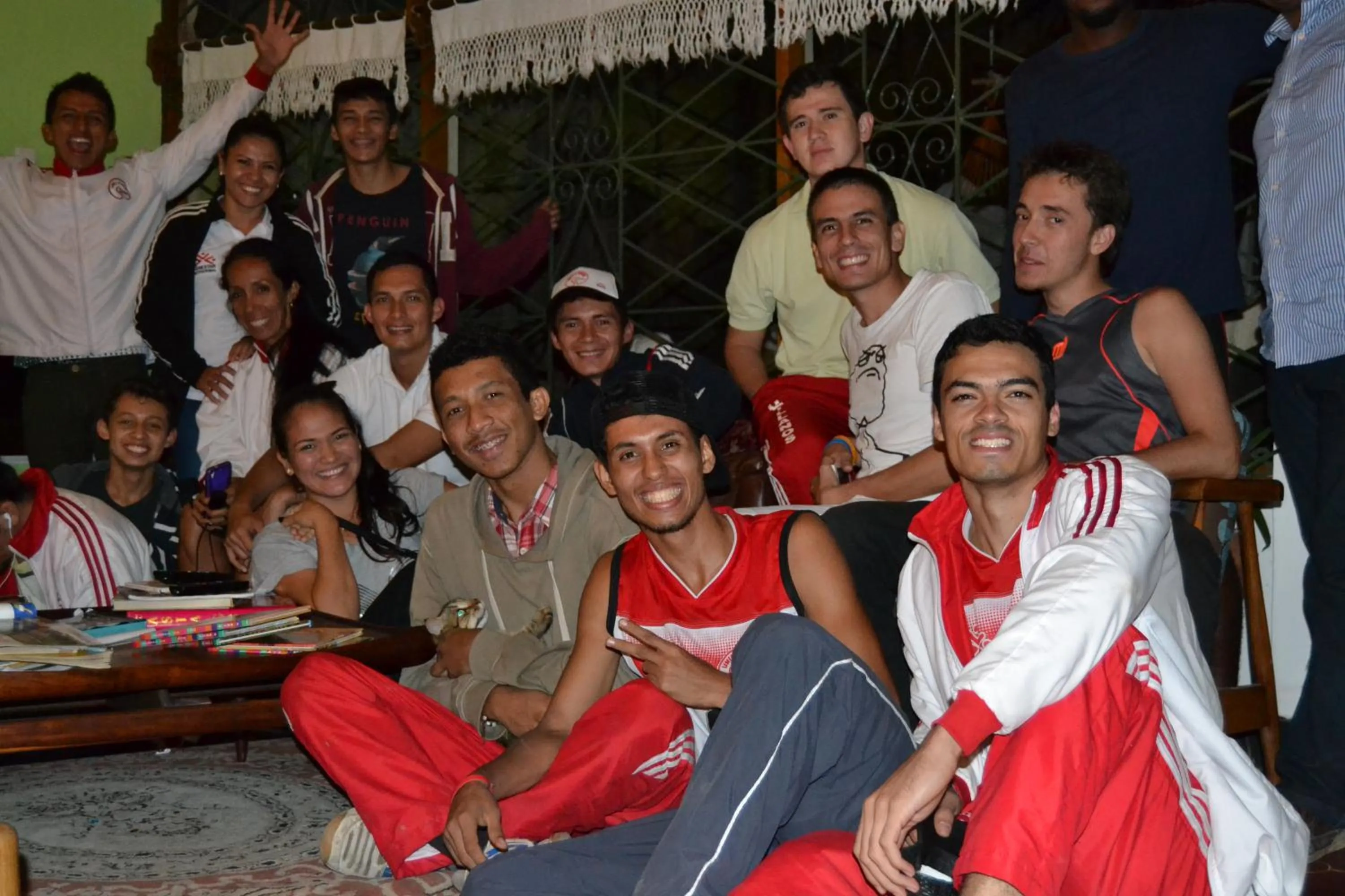 group of guests in Posada Las Bromelias