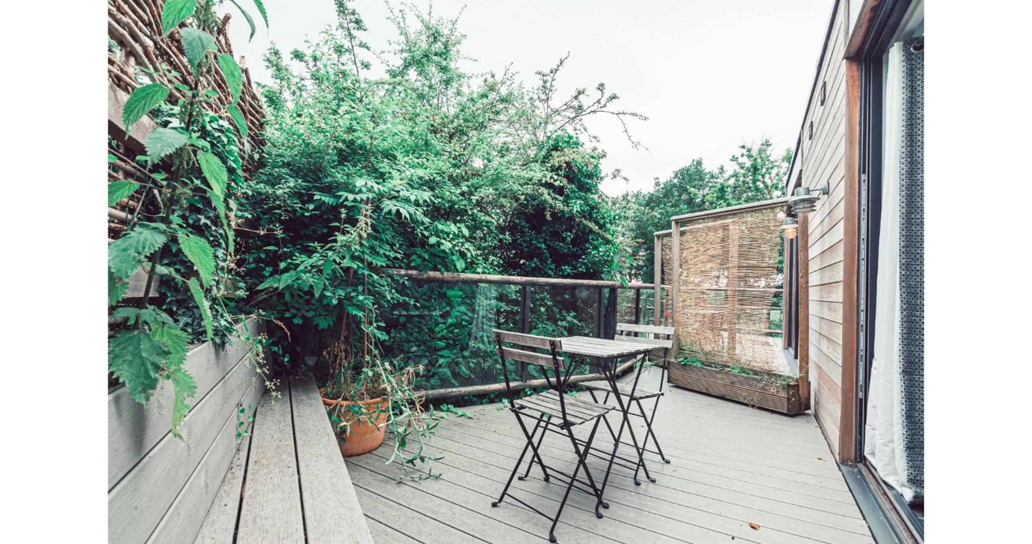 Balcony/Terrace in Clophill Eco Lodges