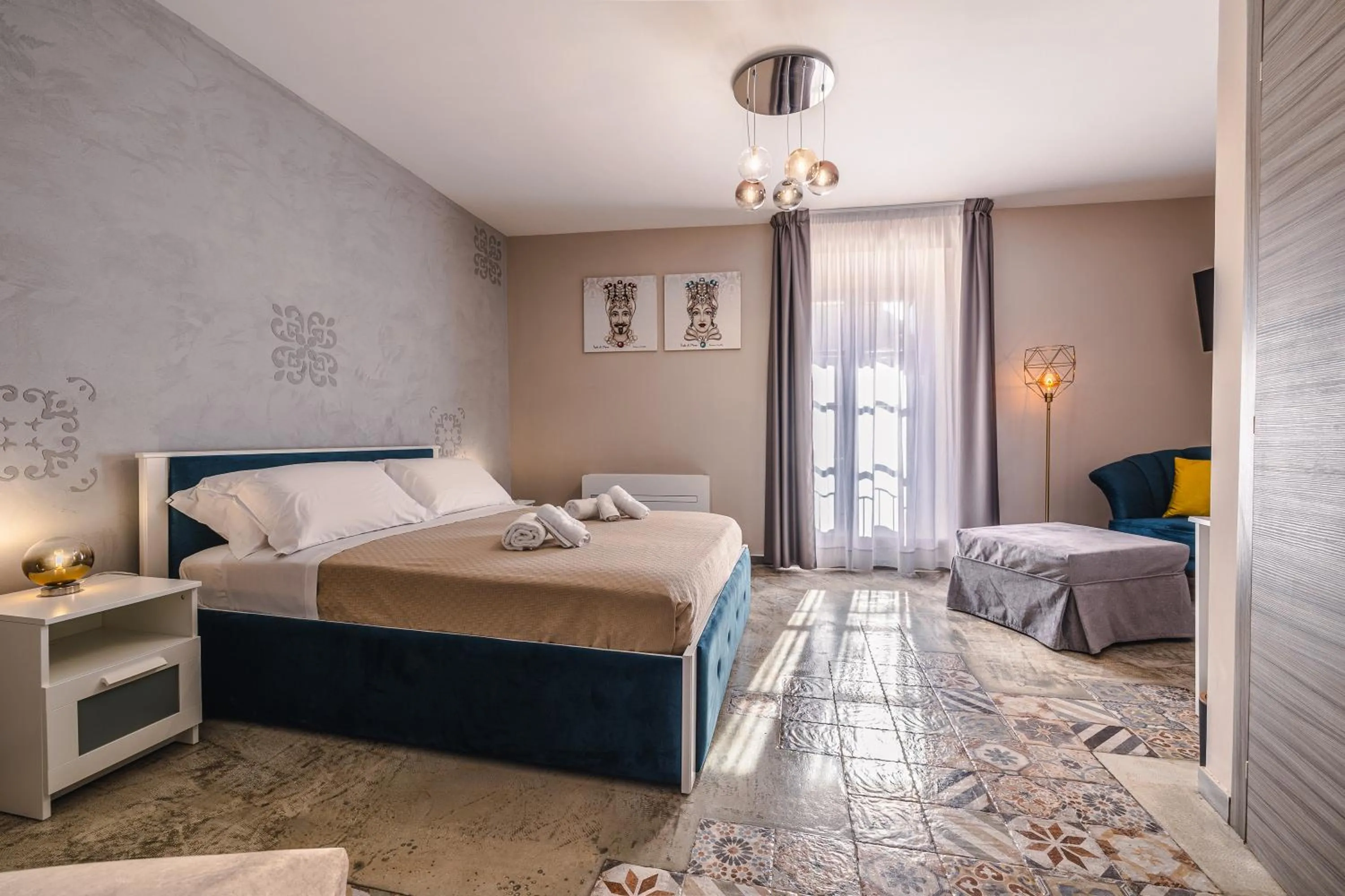 View (from property/room), Bed in BeB Omare Agrigento