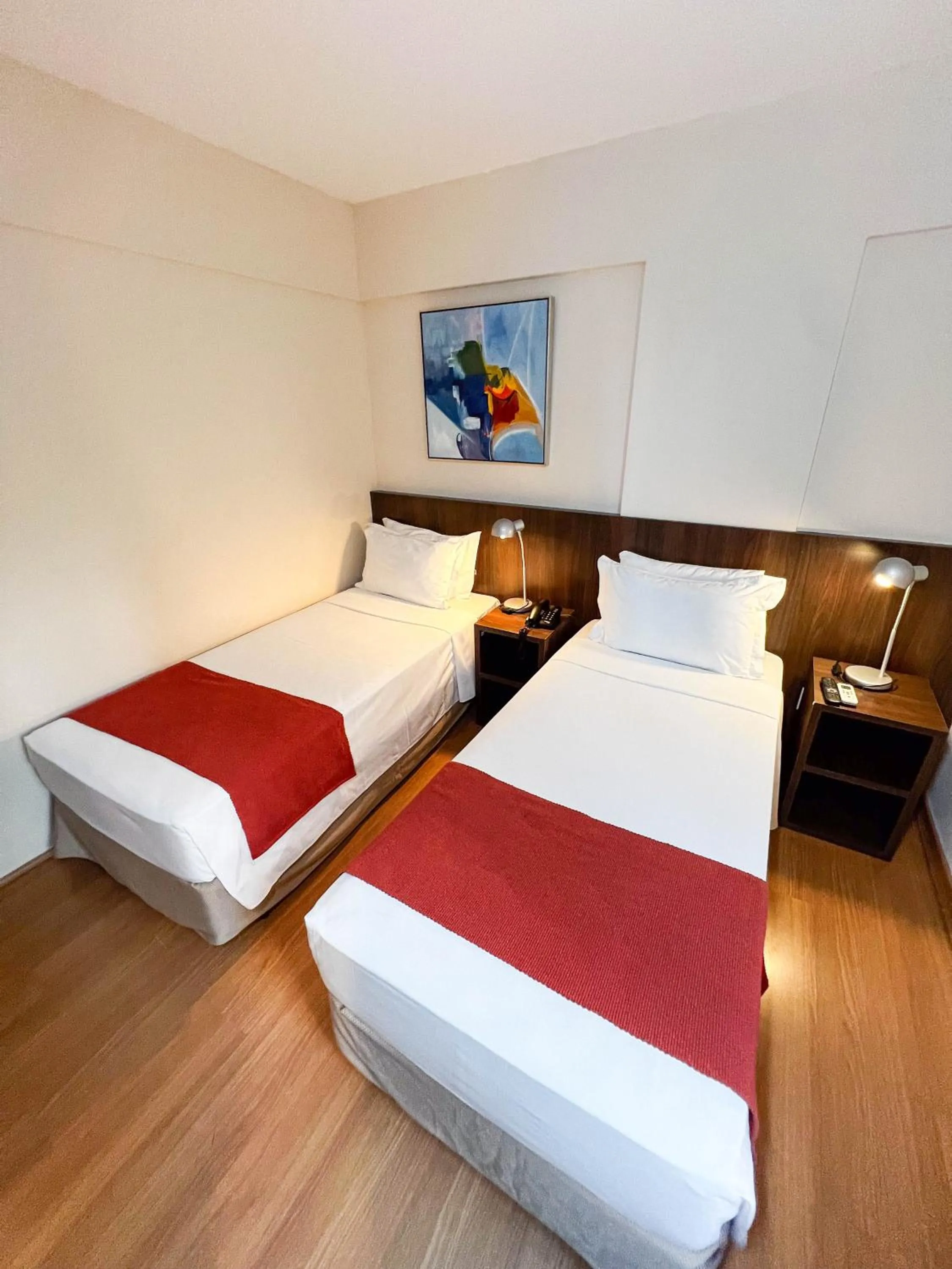 Bed in Royal Design Savassi Hotel