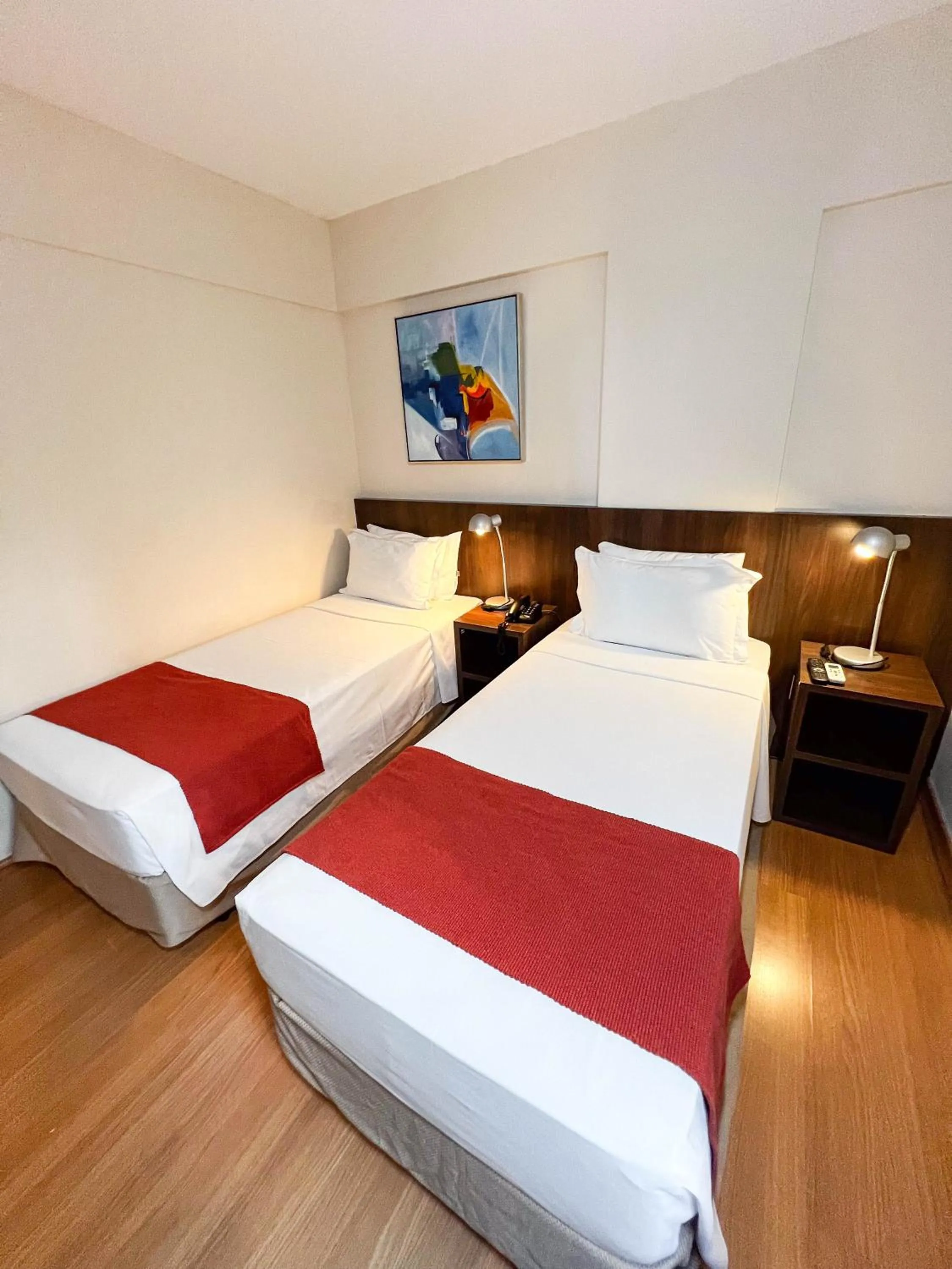 Bed in Royal Design Savassi Hotel