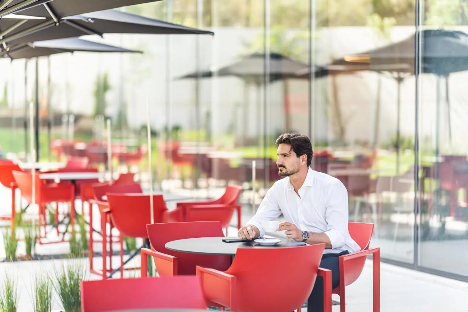 Patio in Moov Hotel Lisboa Oriente