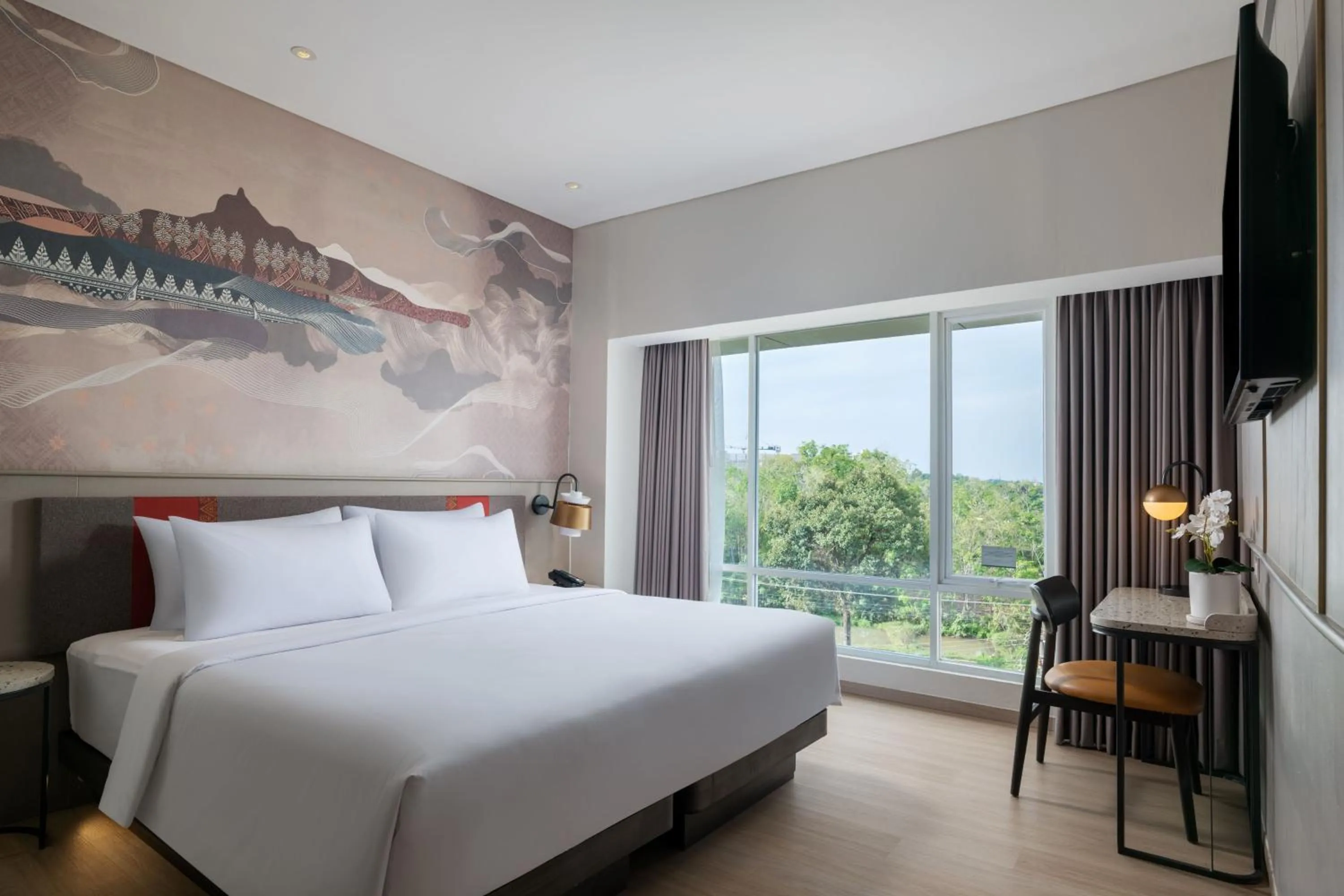 Bedroom, Bed in Hotel Santika Lahat