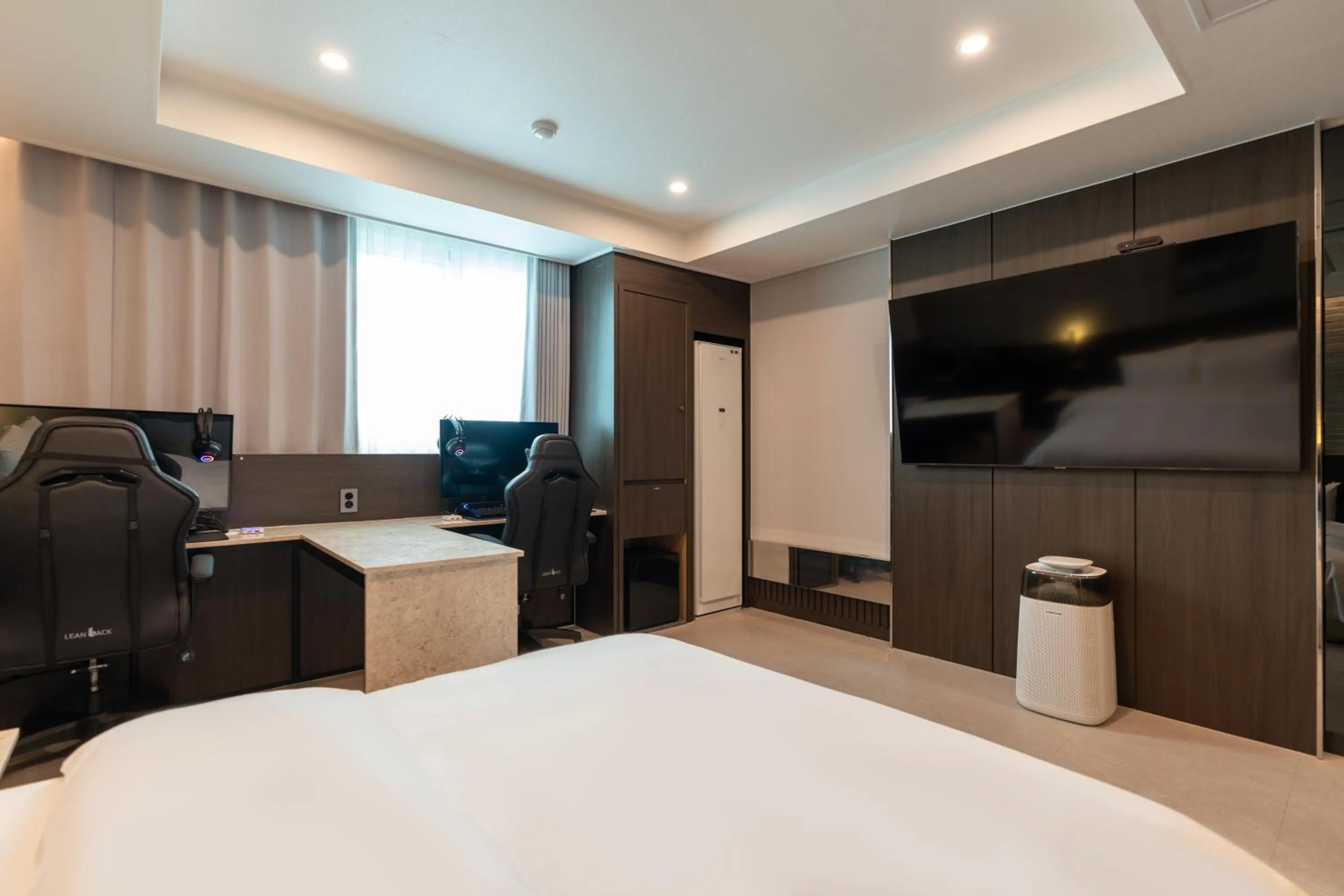 Bed in Jecheon Hound Hotel