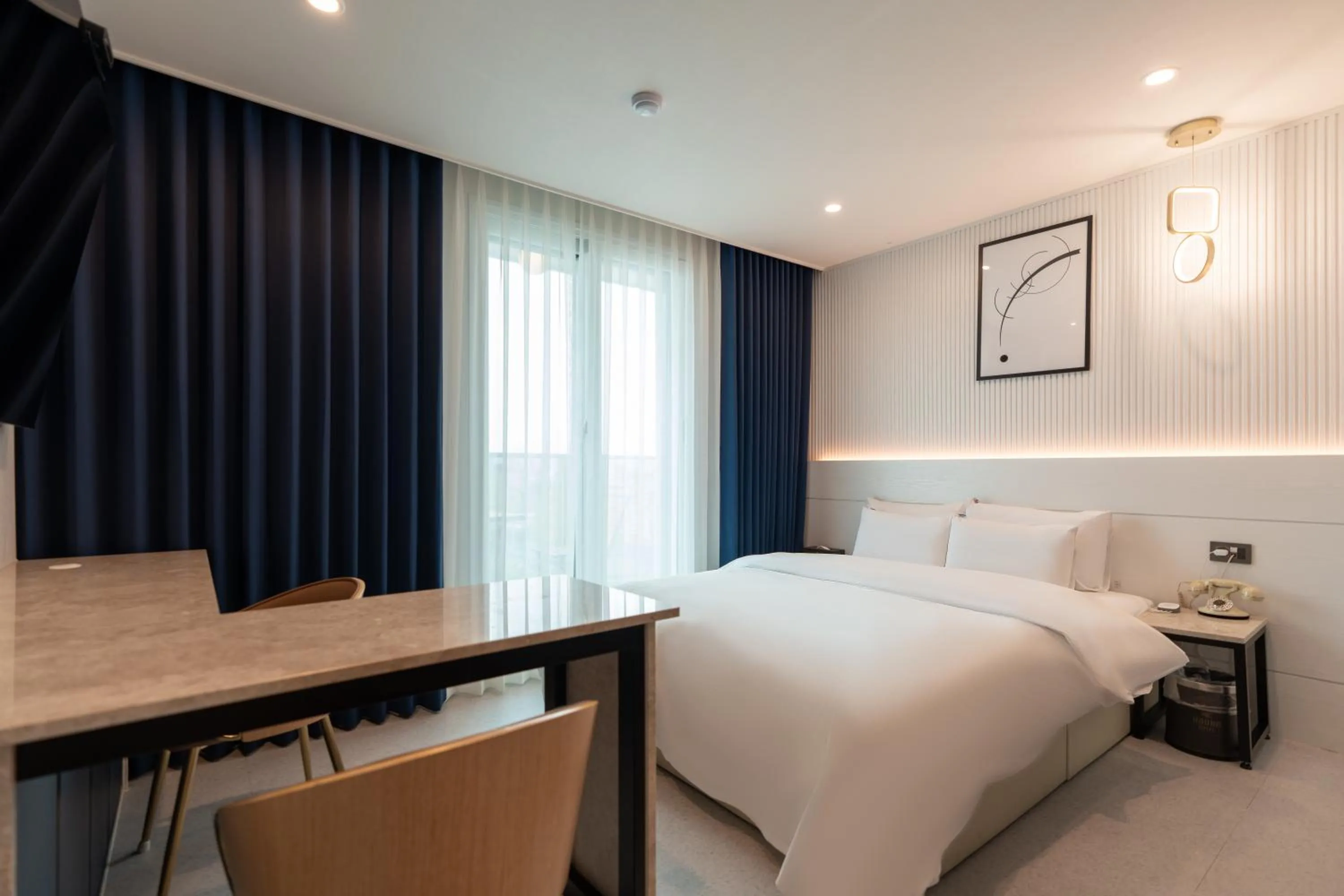 Bed in Jecheon Hound Hotel