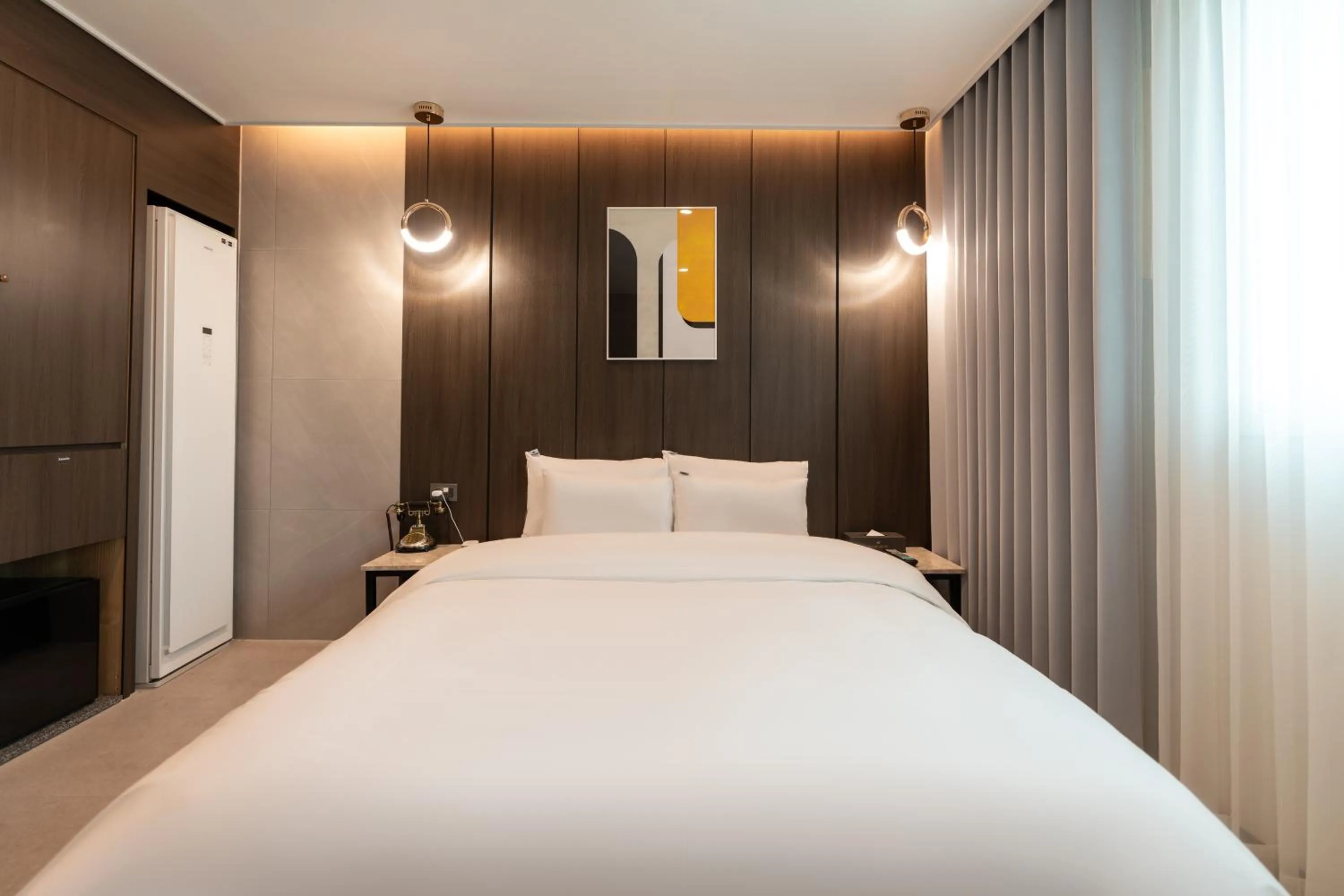 Bed in Jecheon Hound Hotel