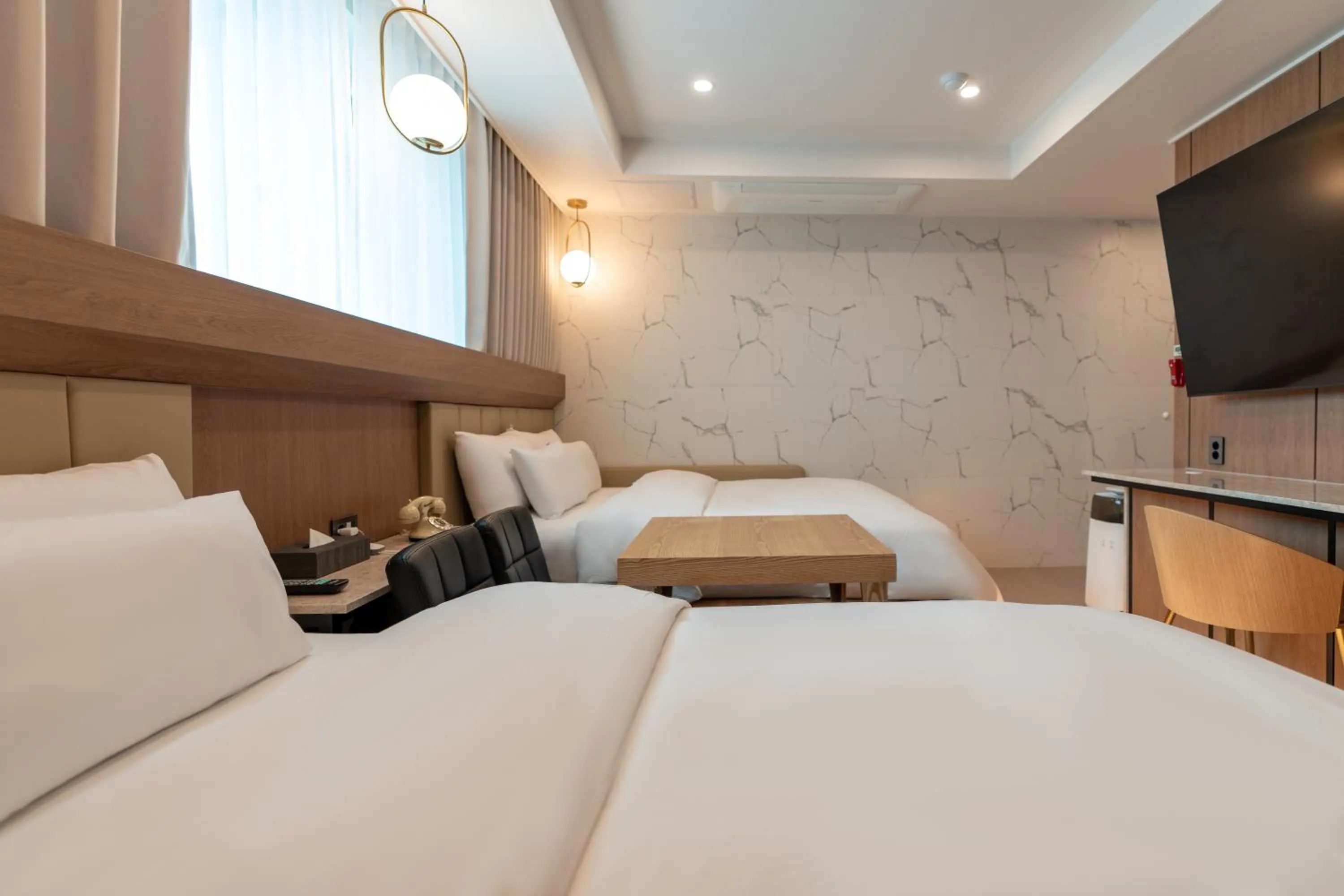 Bed in Jecheon Hound Hotel