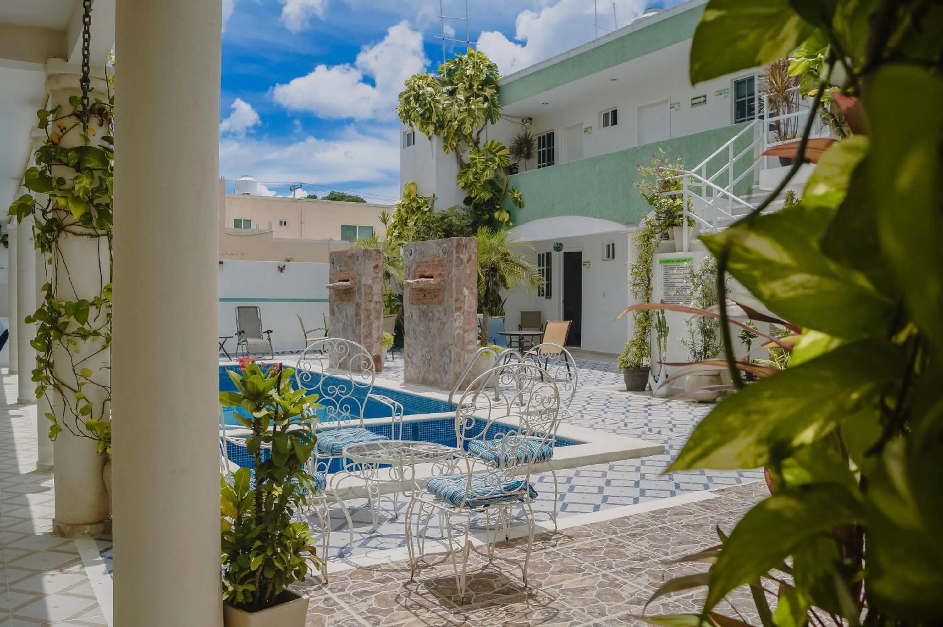 Garden view in Hotel Malecón