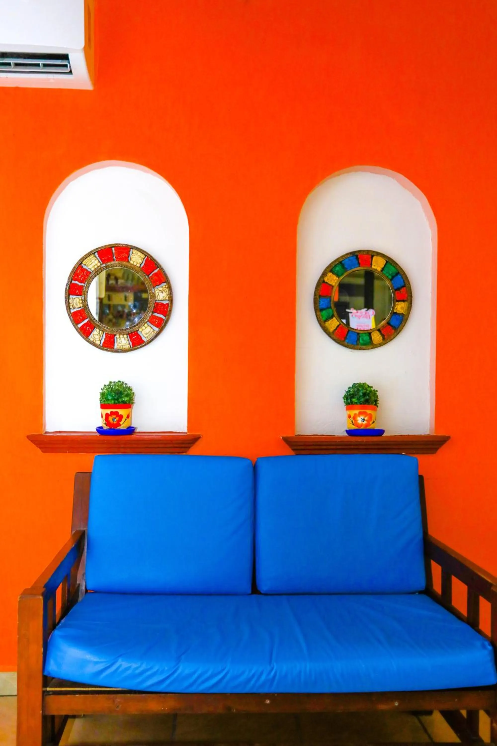 Living room in Hotel Hacienda Cancun