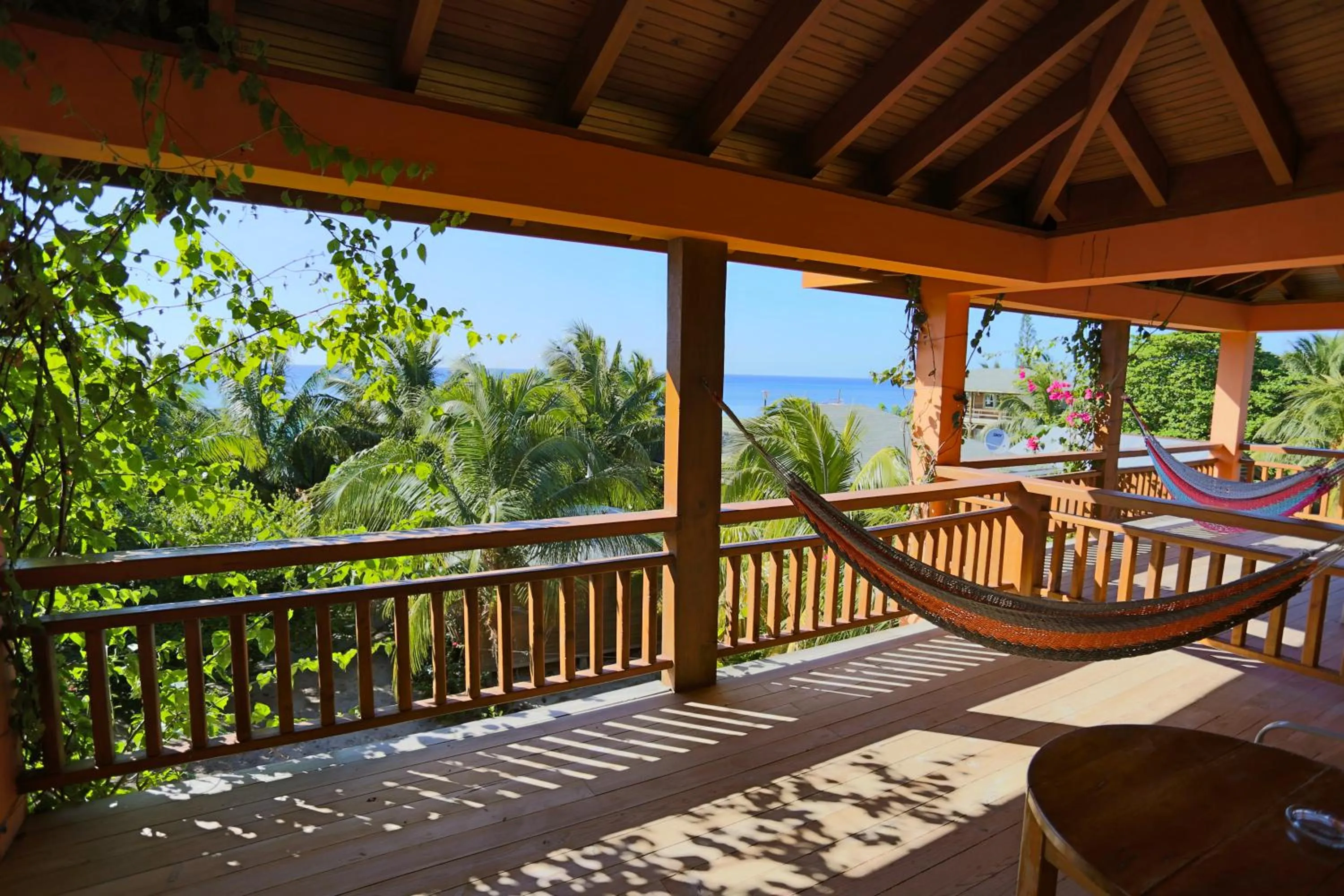 Balcony/Terrace in Hotel Posada Seremein ,West Bay ,Roatan