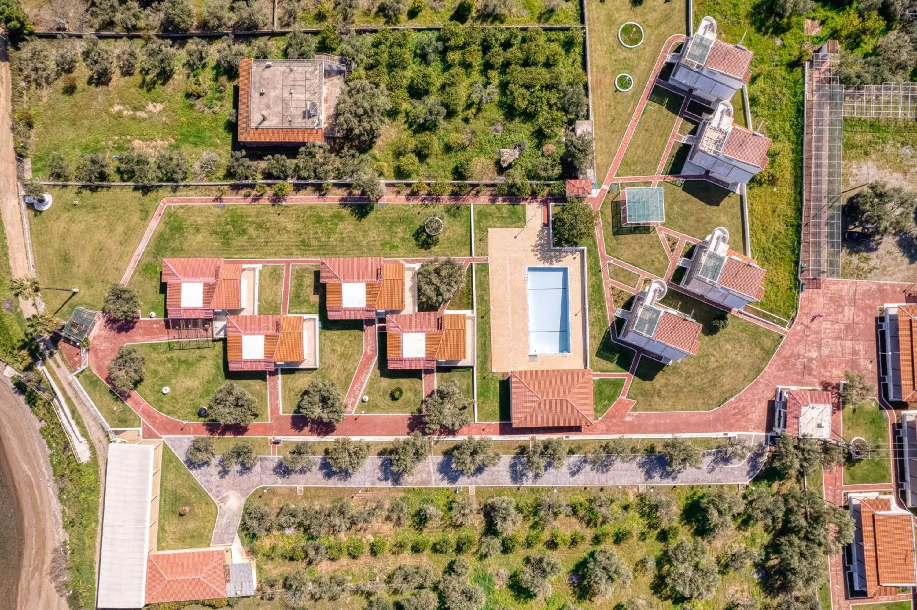 Bird's eye view in Blue Marine Village