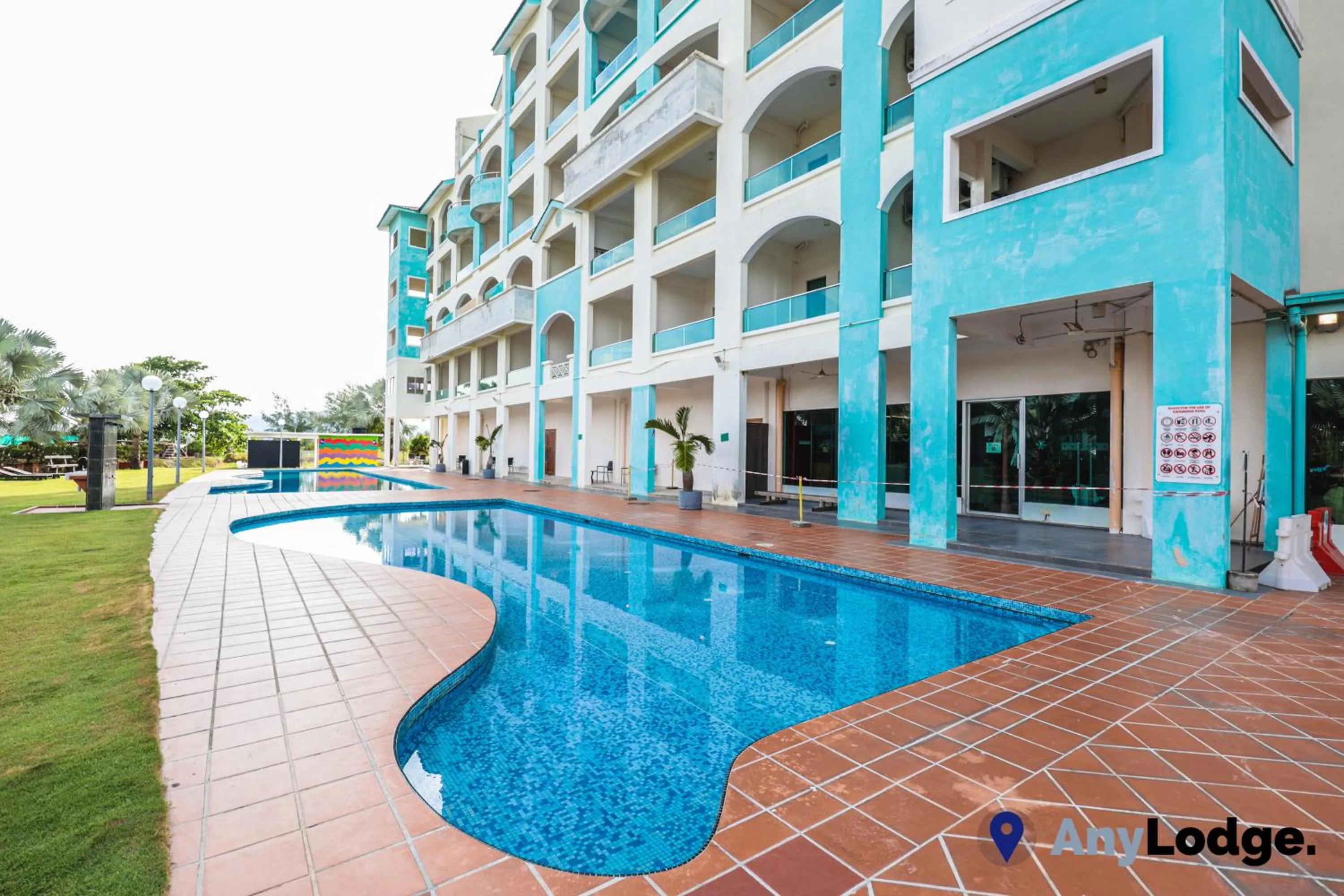 Swimming pool in AnyLodge Waterfront Marina Island Pangkor