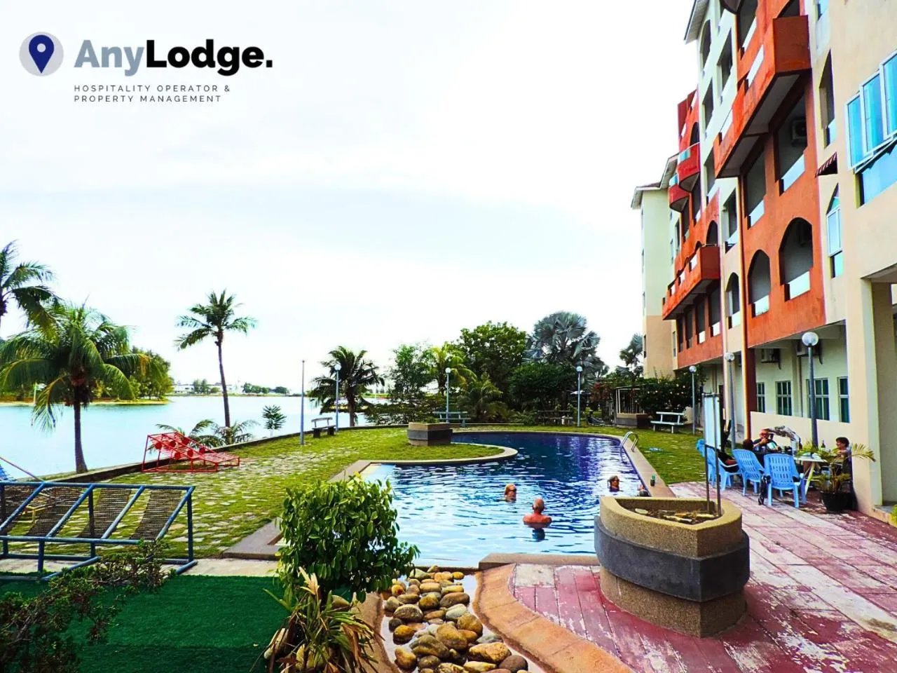 Swimming pool in AnyLodge Waterfront Marina Island Pangkor