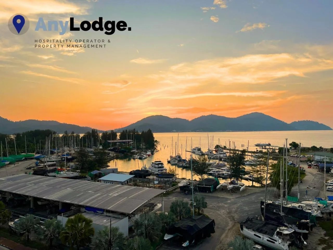 City view in AnyLodge Waterfront Marina Island Pangkor