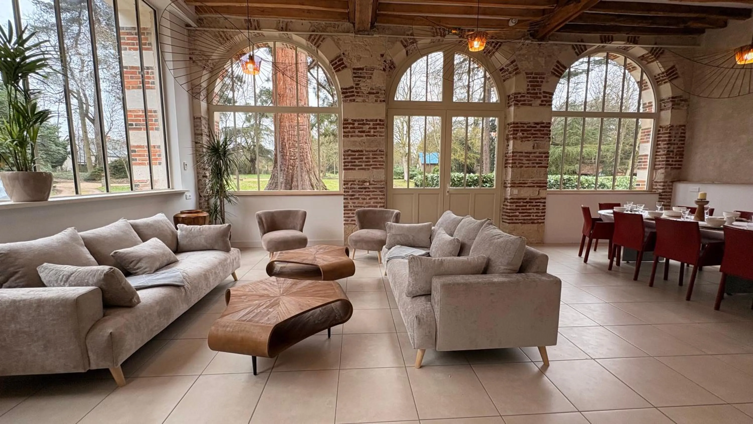 Seating area in Château du Rondon