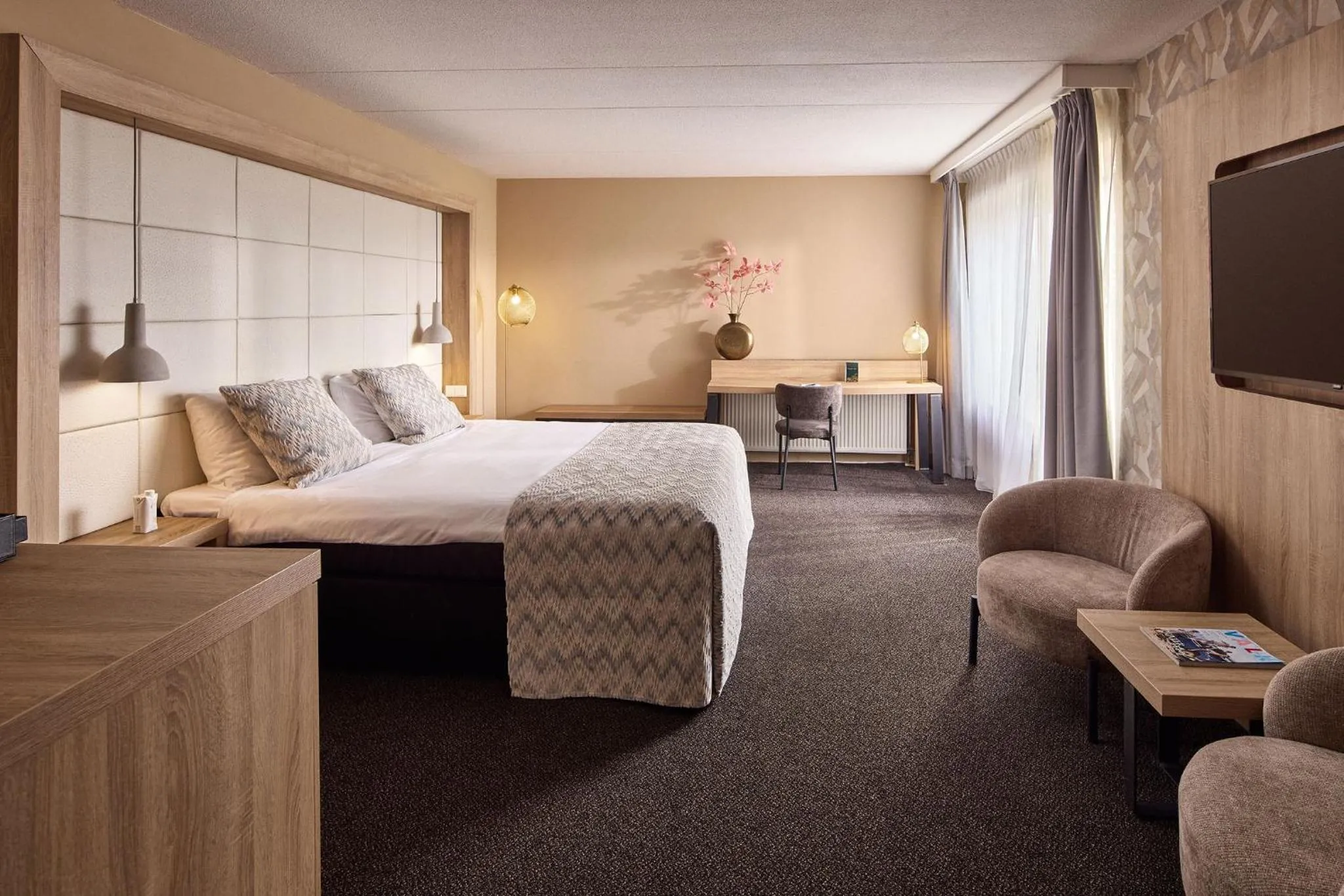 Bedroom, Bed in Van der Valk Hotel Leusden - Amersfoort