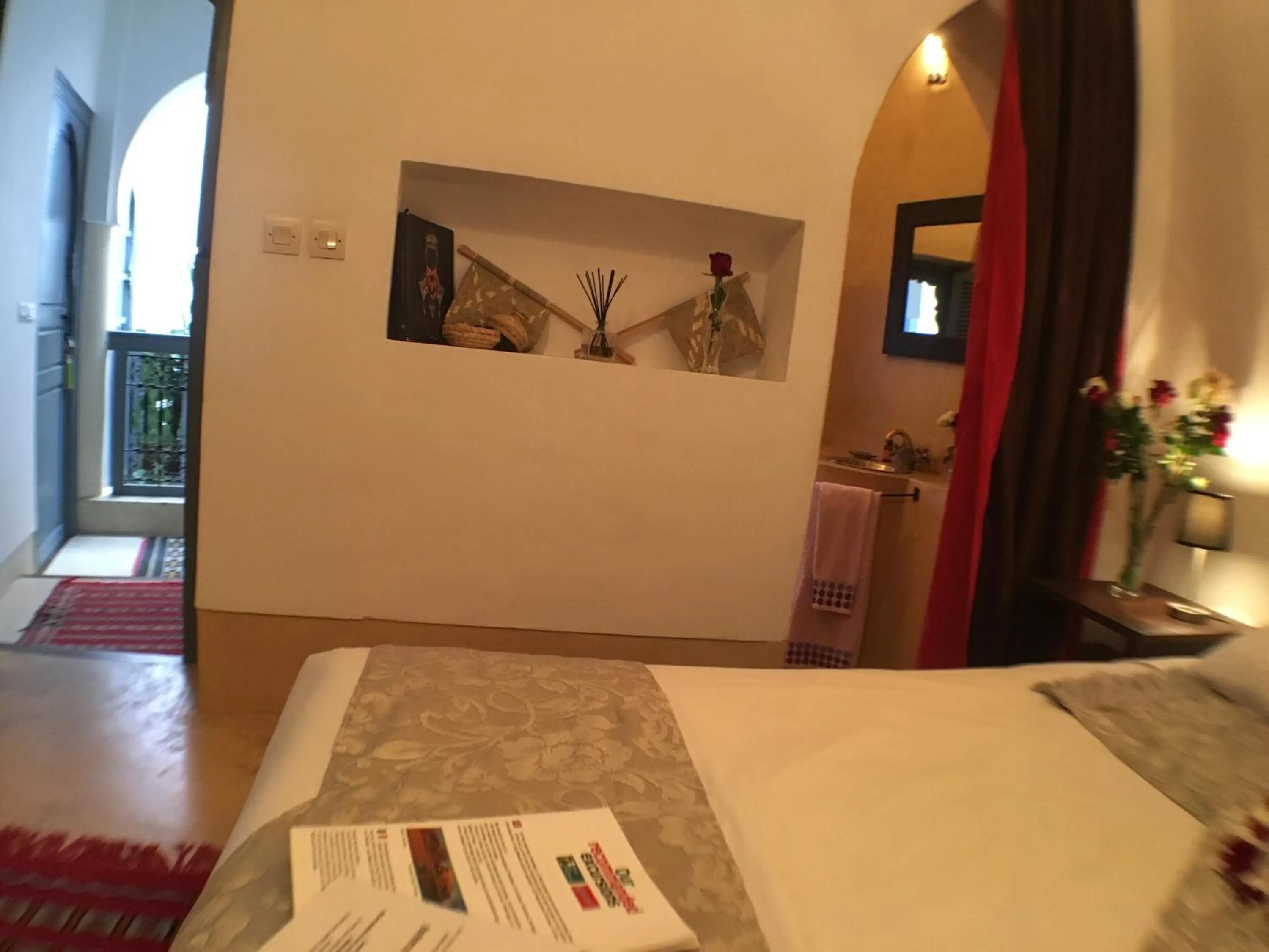 Photo of the whole room, Bed in Riad of The Light