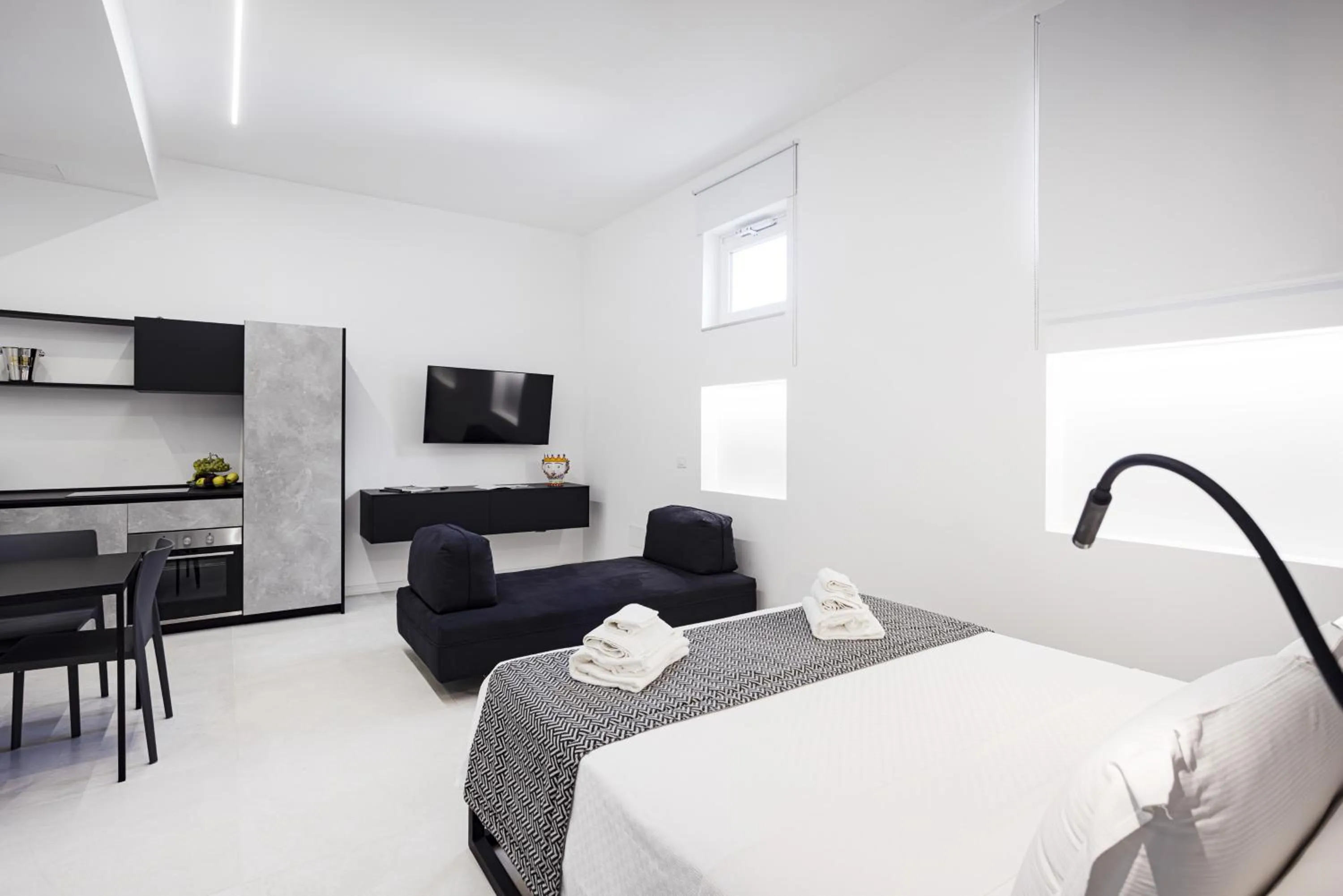 Bed in Nostos rooms & Apartments