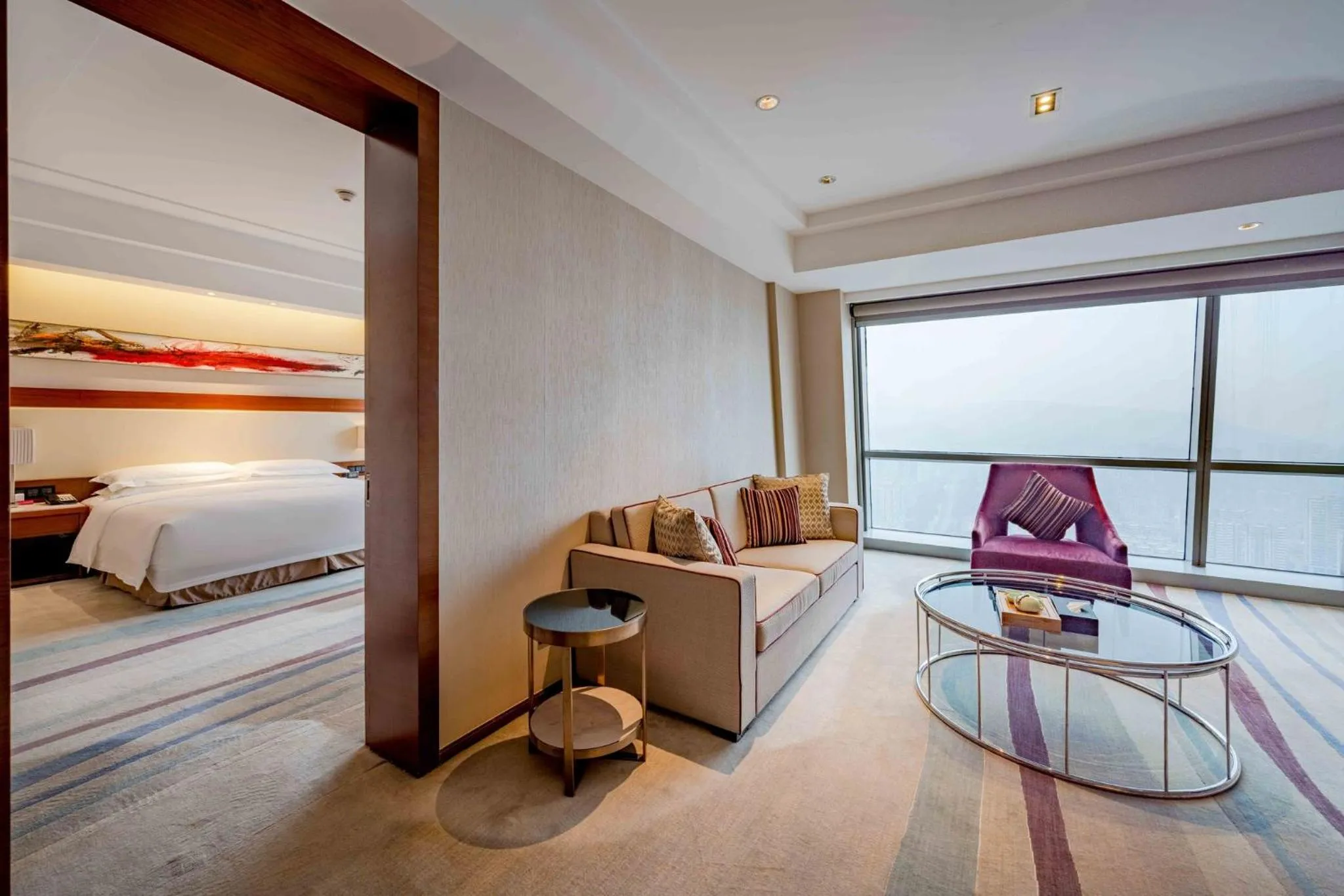 Photo of the whole room, Bed in Crowne Plaza Wuxi Taihu by IHG