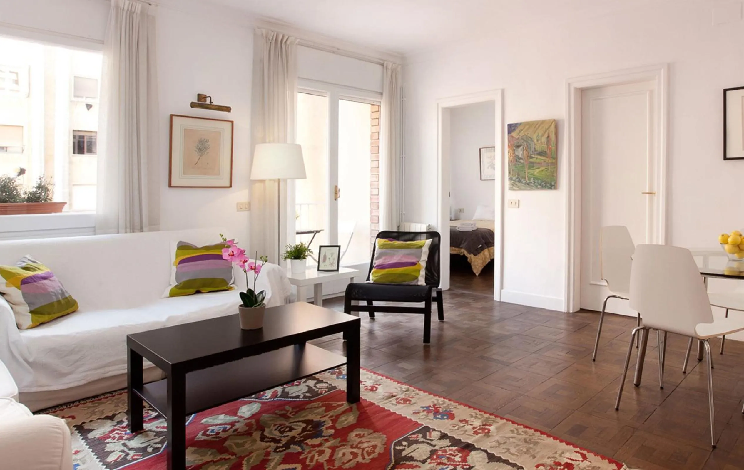 Living room in Letsgo Camp Nou Apartment