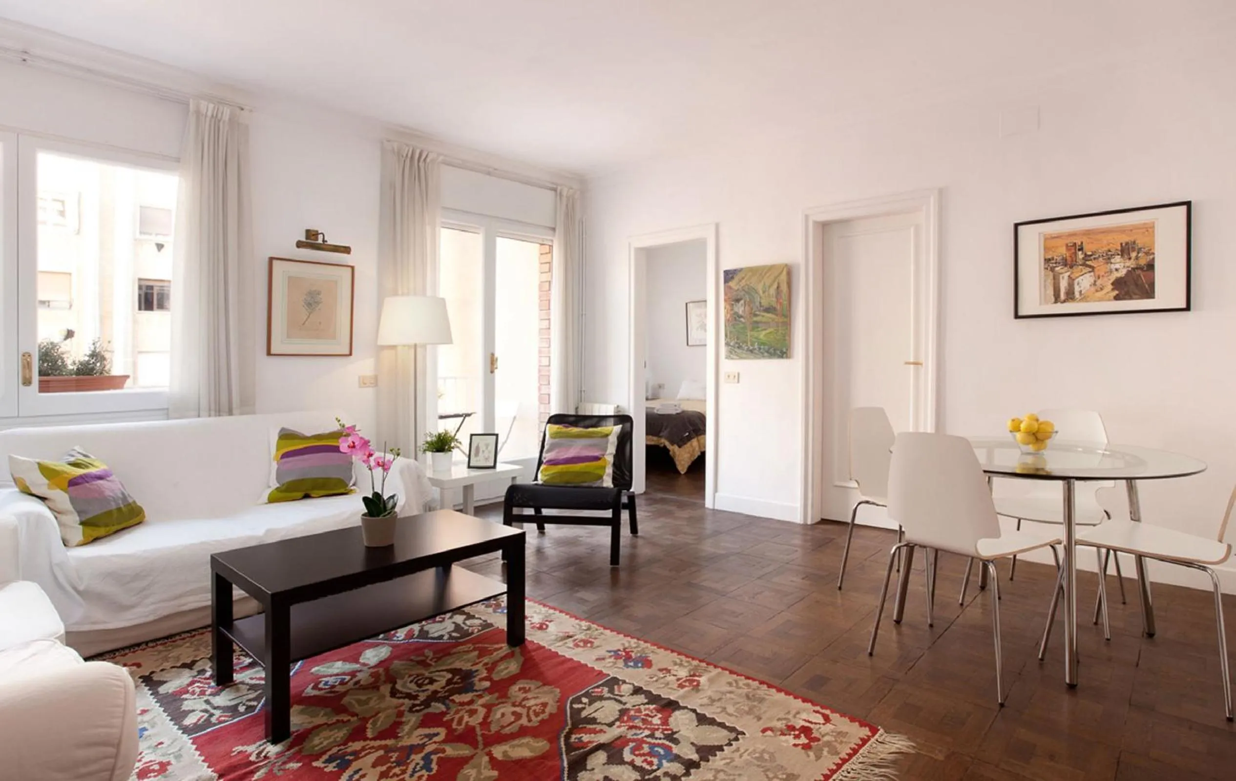Living room in Letsgo Camp Nou Apartment