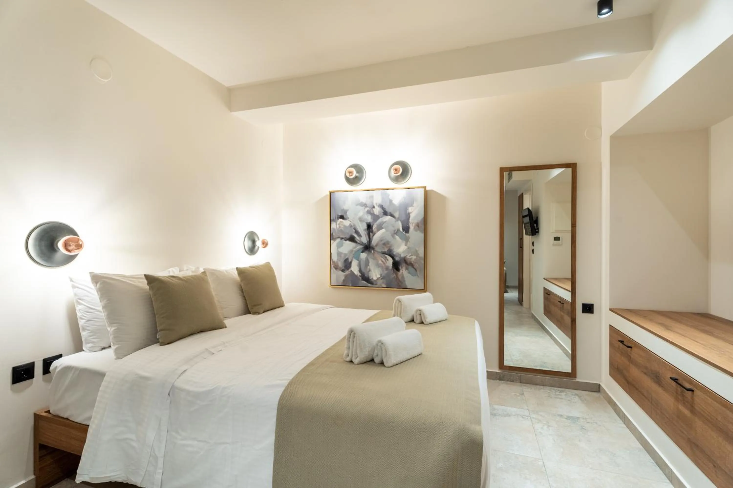 Bed in Mpikas Holidays