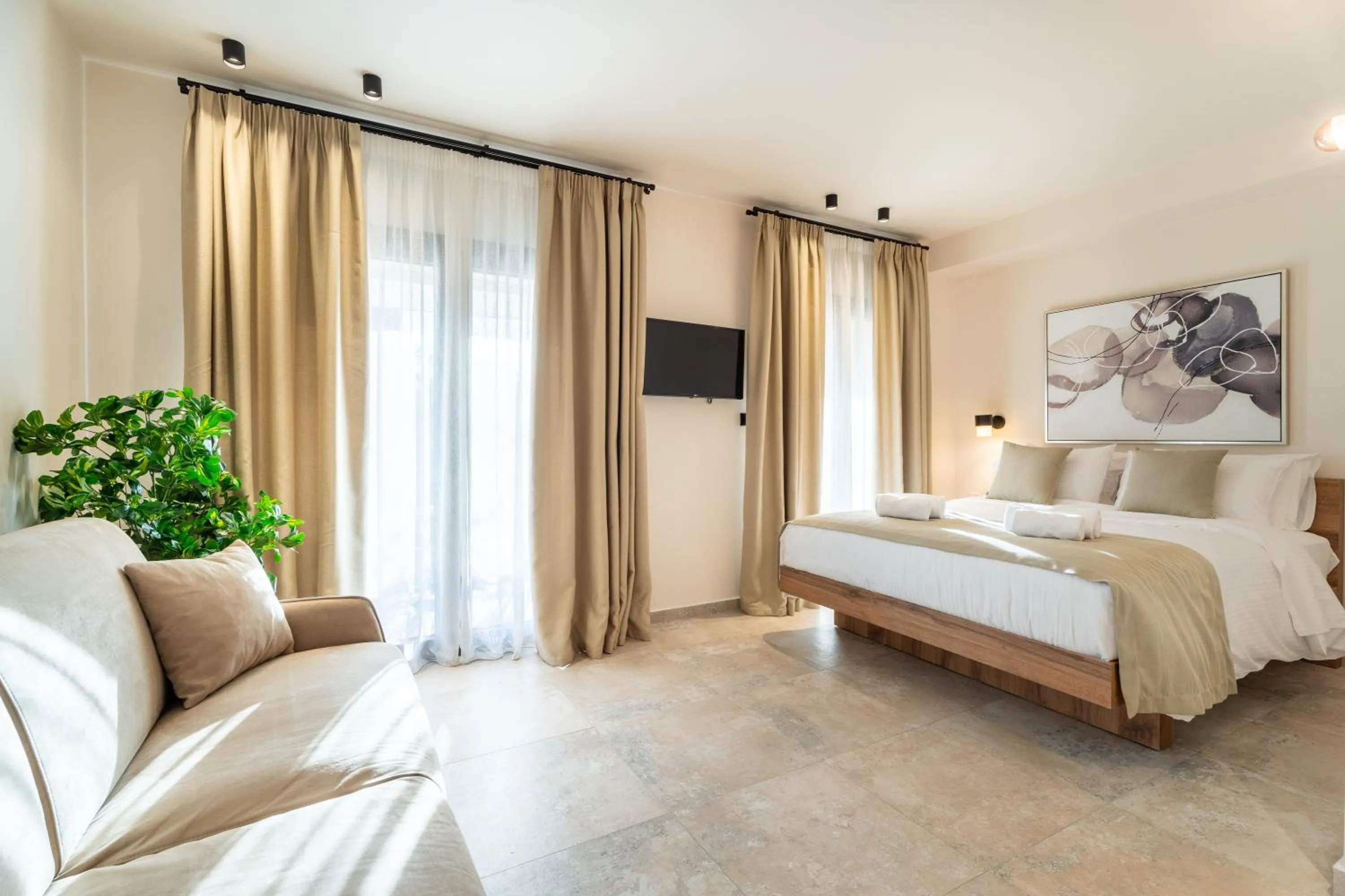 Bed in Mpikas Holidays