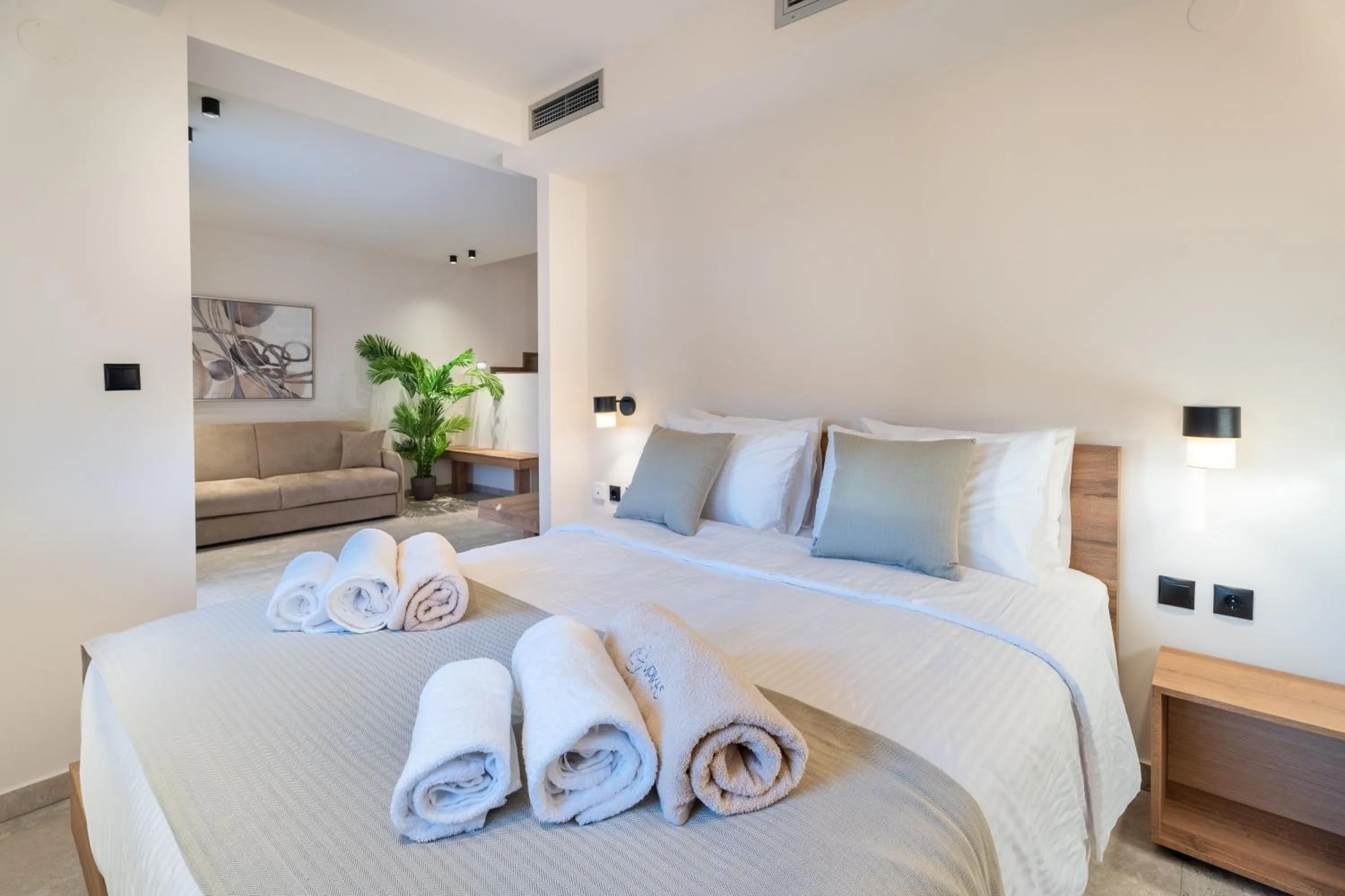 Bed in Mpikas Holidays