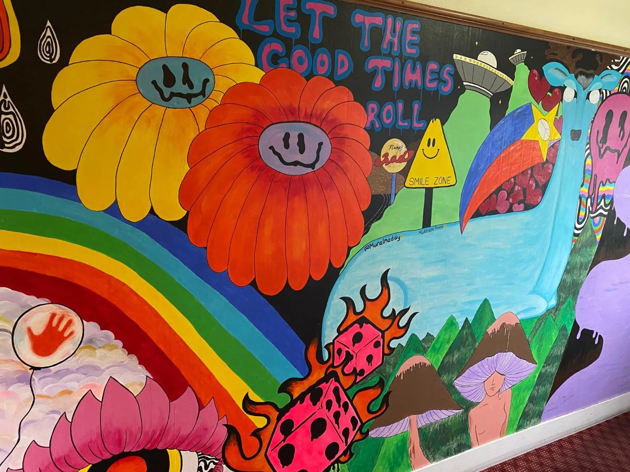 Decorative detail in Manor house backpackers