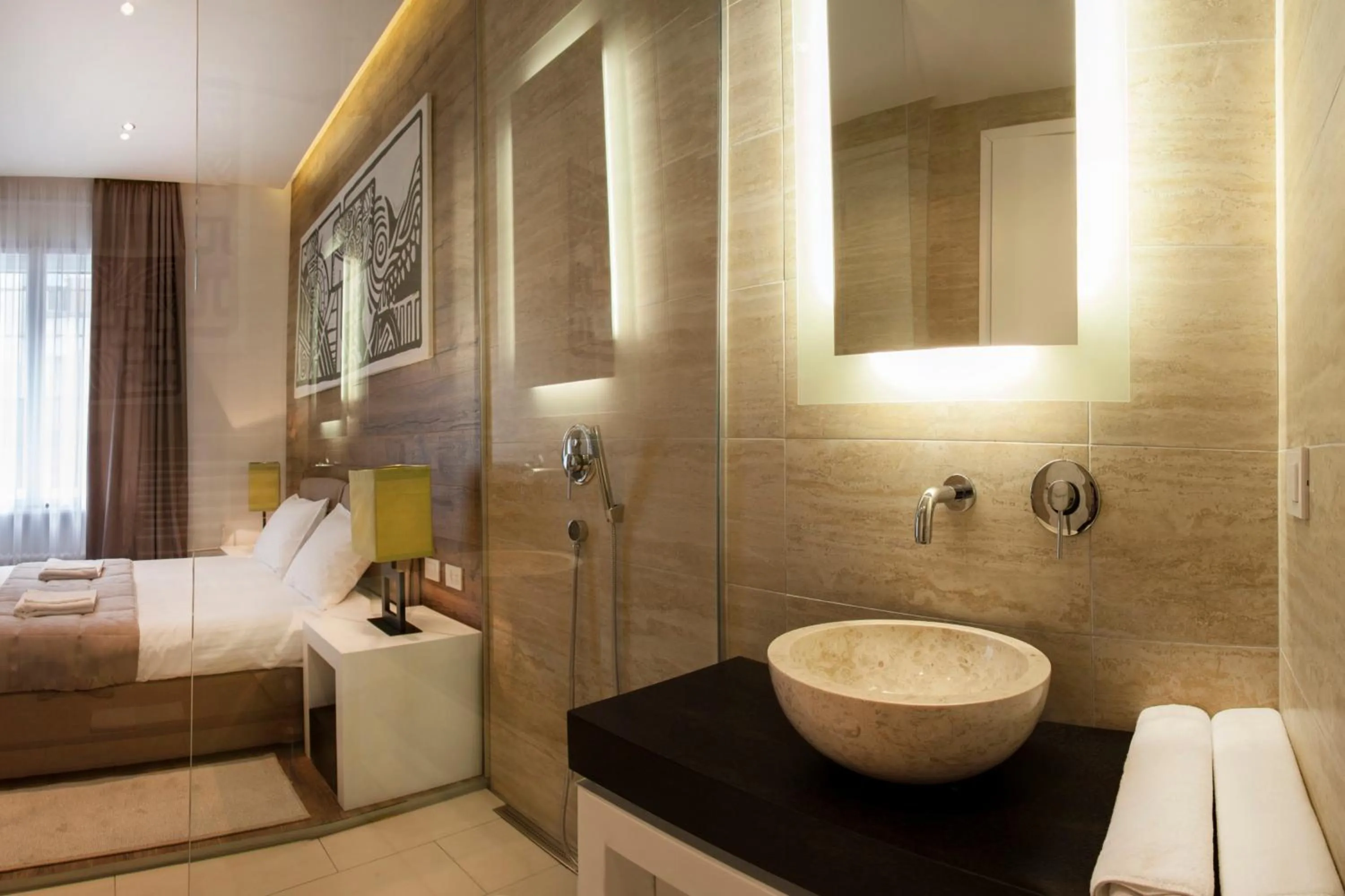 Bathroom, Bed in Eden Garden Suites