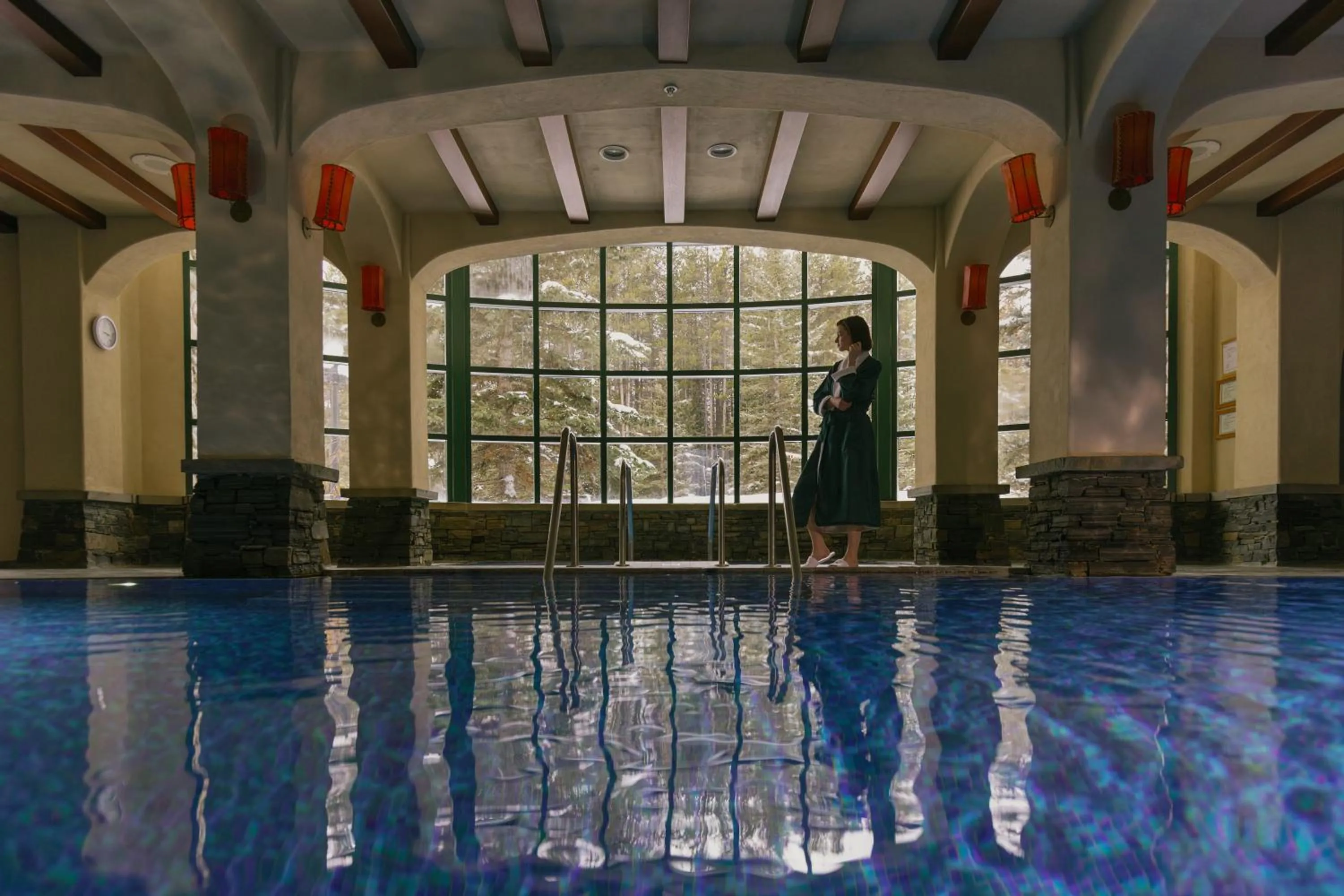 Pool view in Post Hotel & Spa