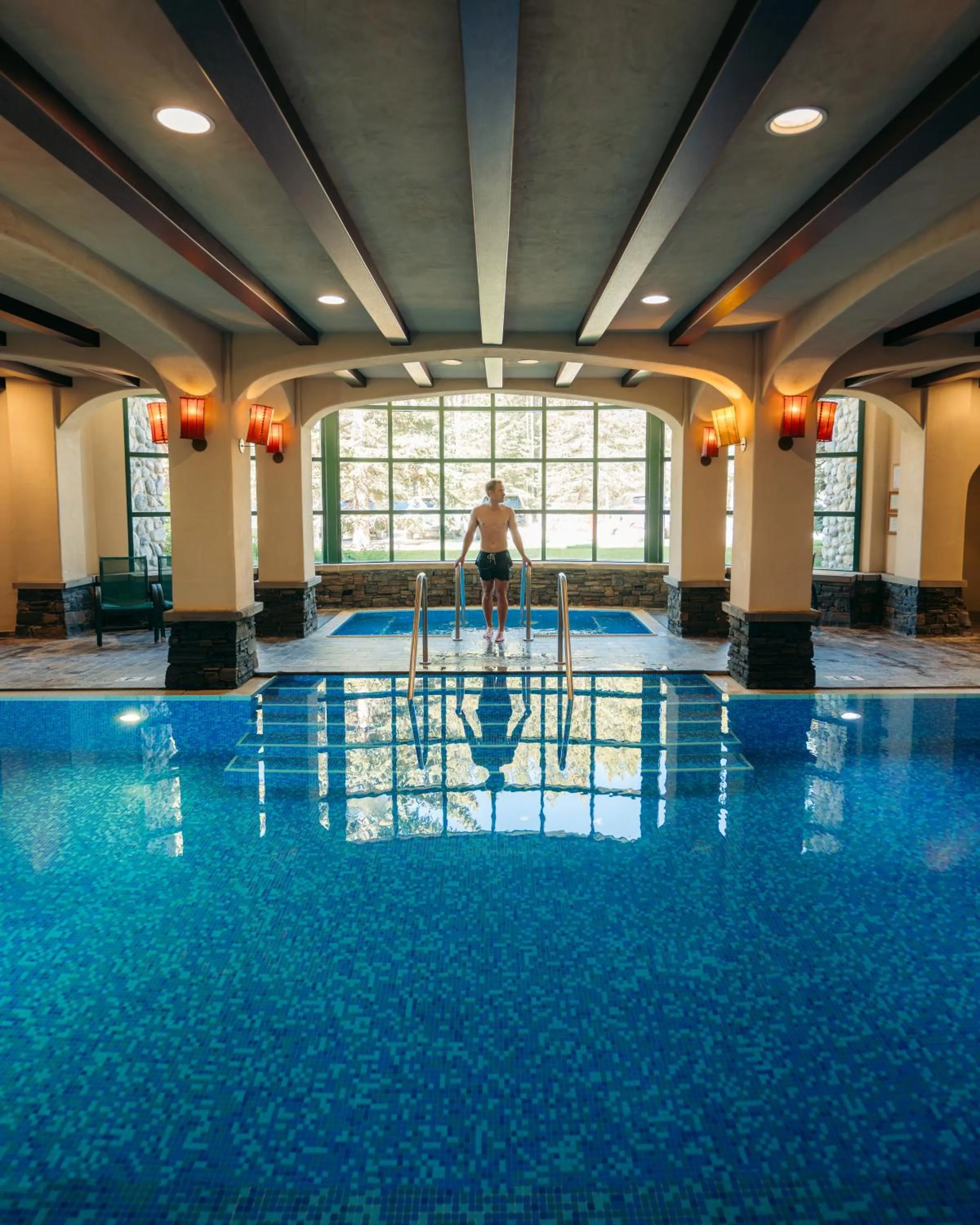 Pool view in Post Hotel & Spa