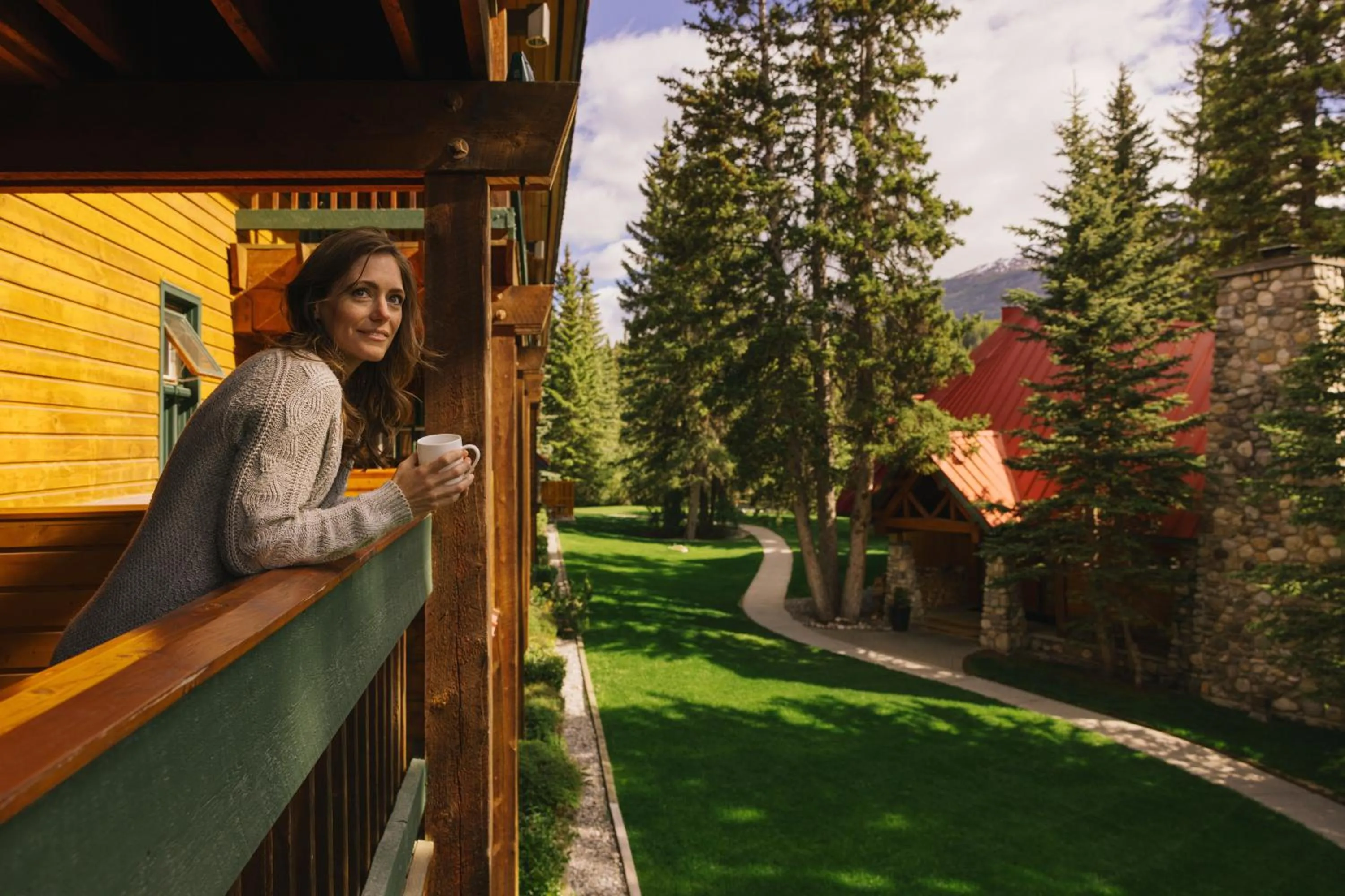 Patio in Post Hotel & Spa