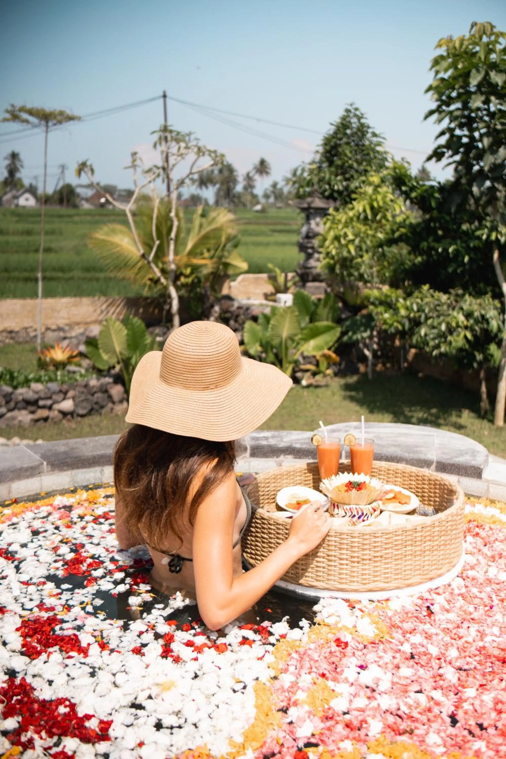 Pool view in The Nenggala Suite