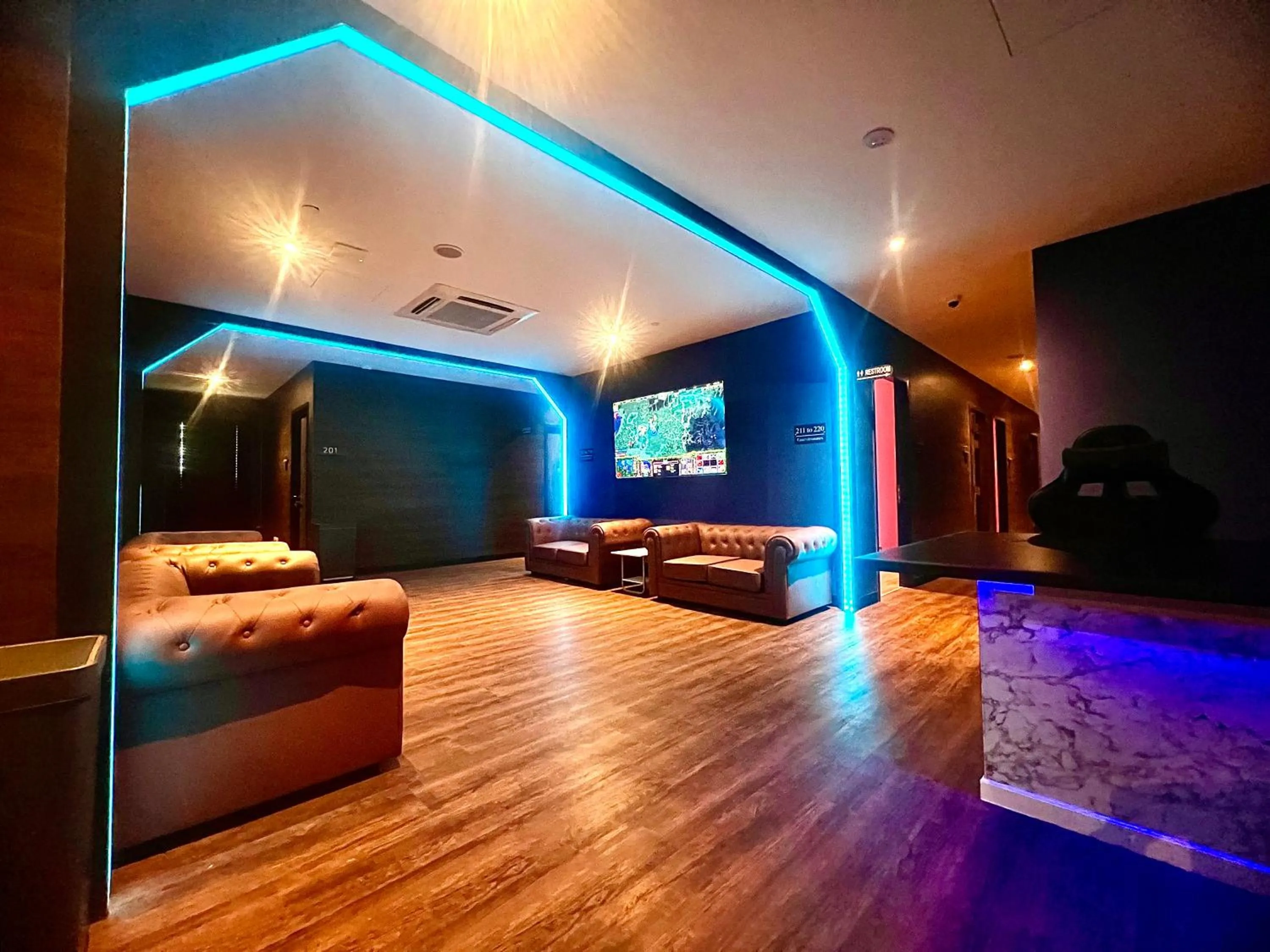 Communal lounge/ TV room, Bed in Arena eSports @ Orchard