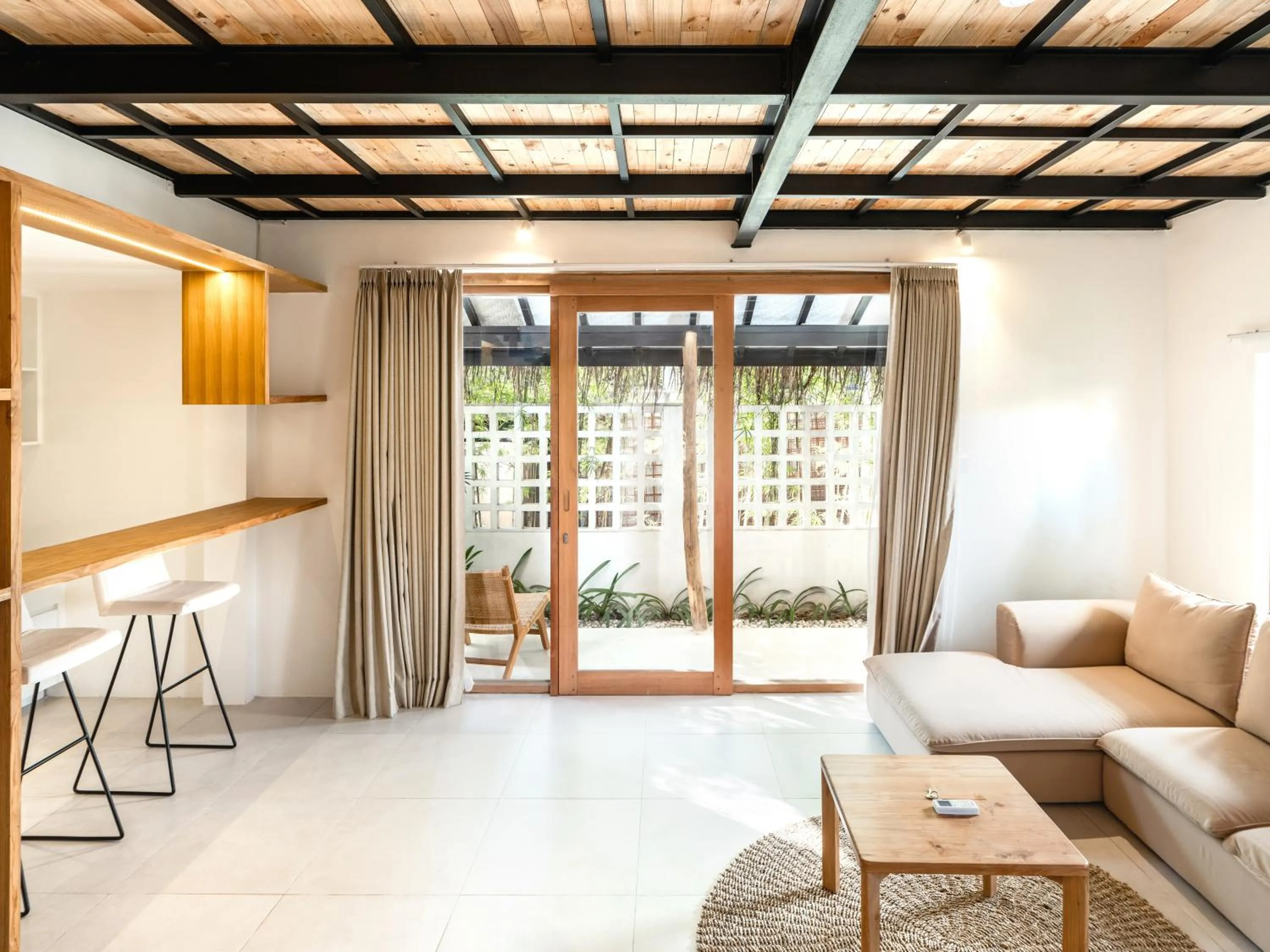 Living room in Berawa Village Suite