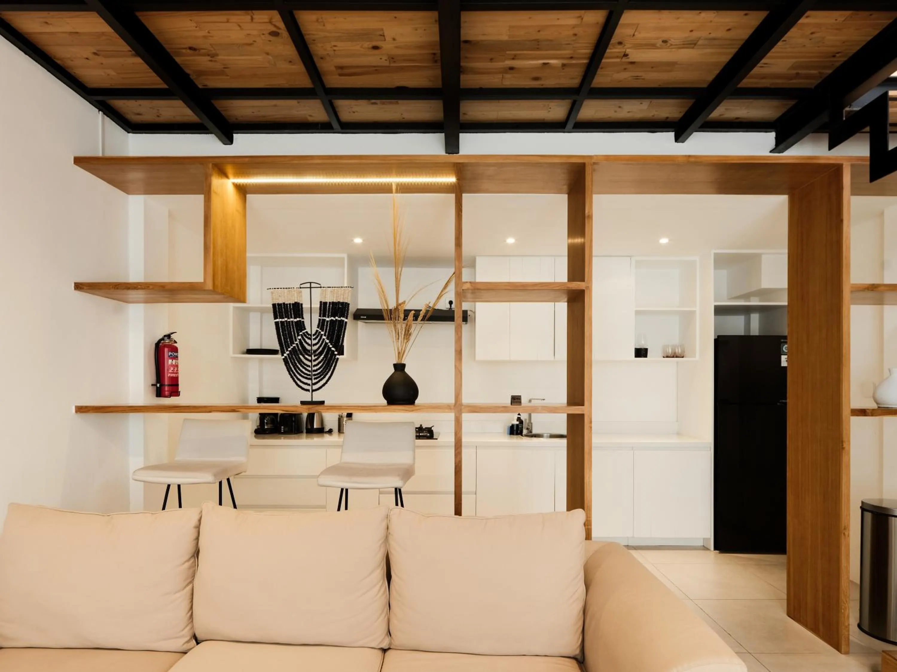 Living room in Berawa Village Suite