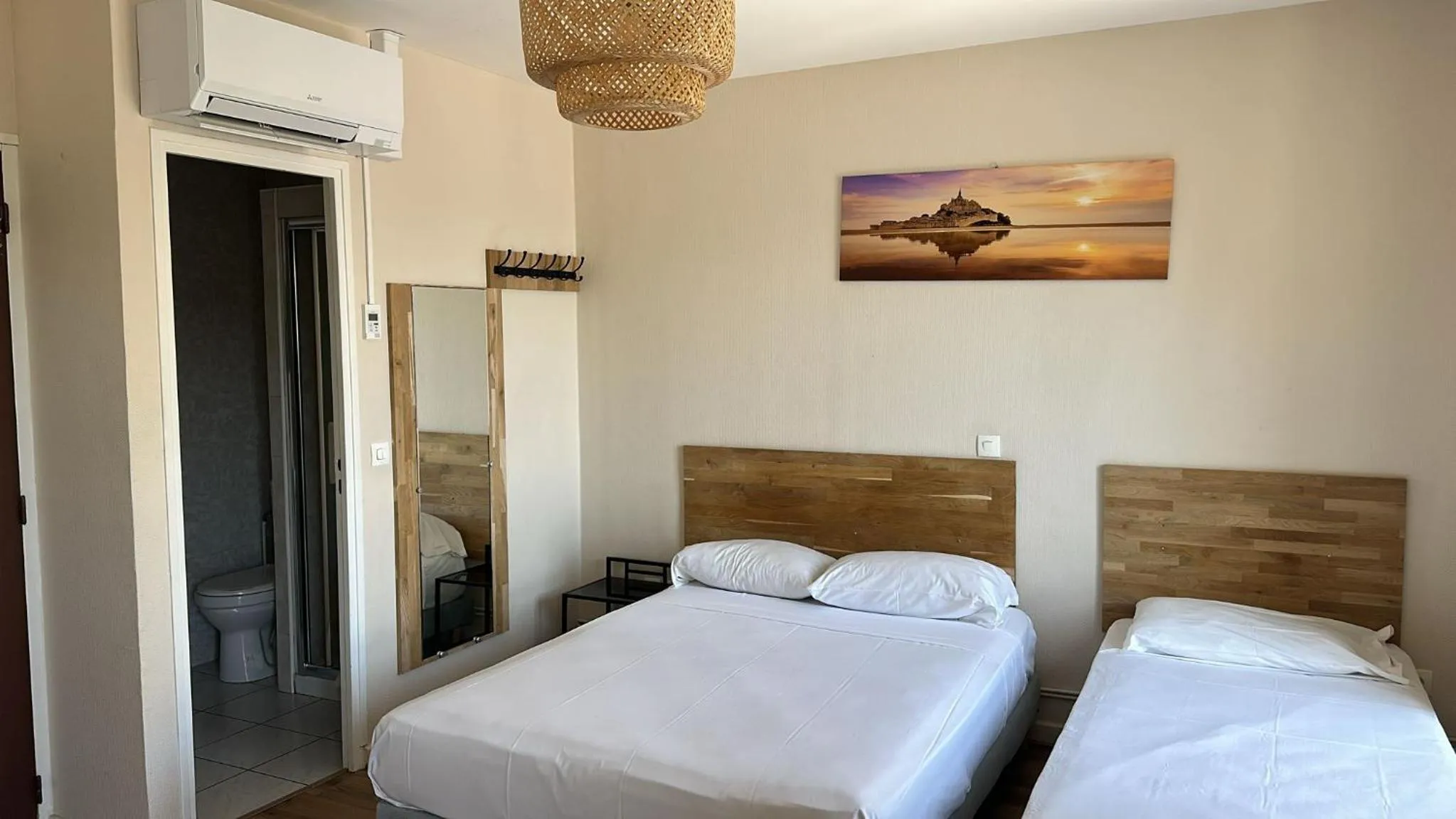 Bed in HOTEL IN PARIS