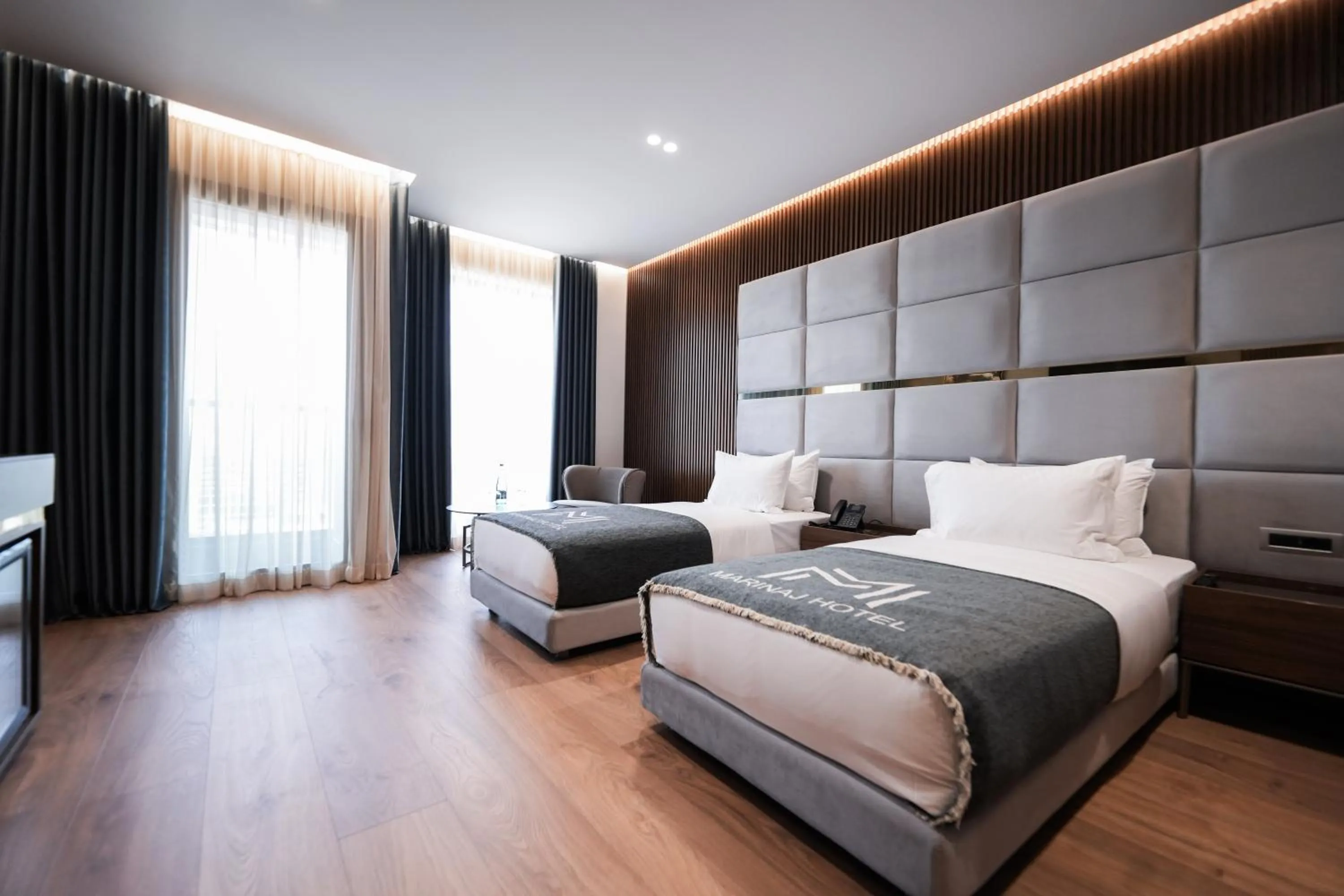 Photo of the whole room, Bed in Marinaj Hotel & SPA