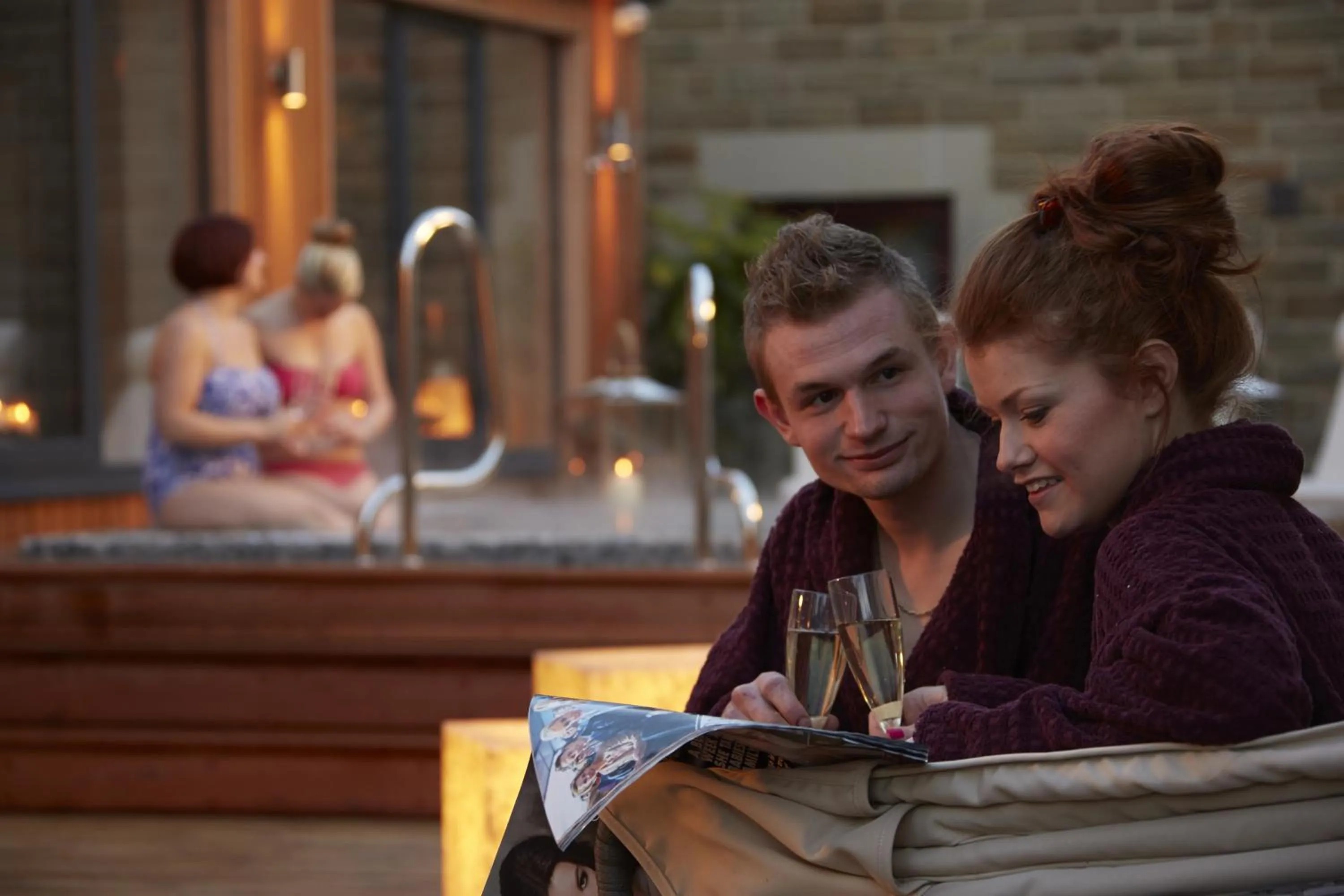 Hot Tub in Three Horseshoes Country Inn