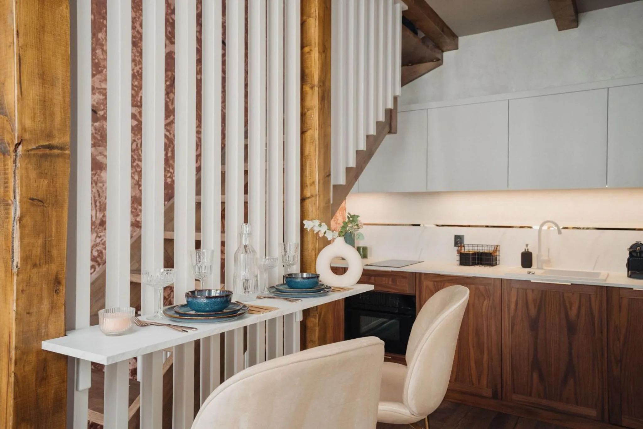 Kitchen or kitchenette in Cu Residence - LoftAffair Spa Collection