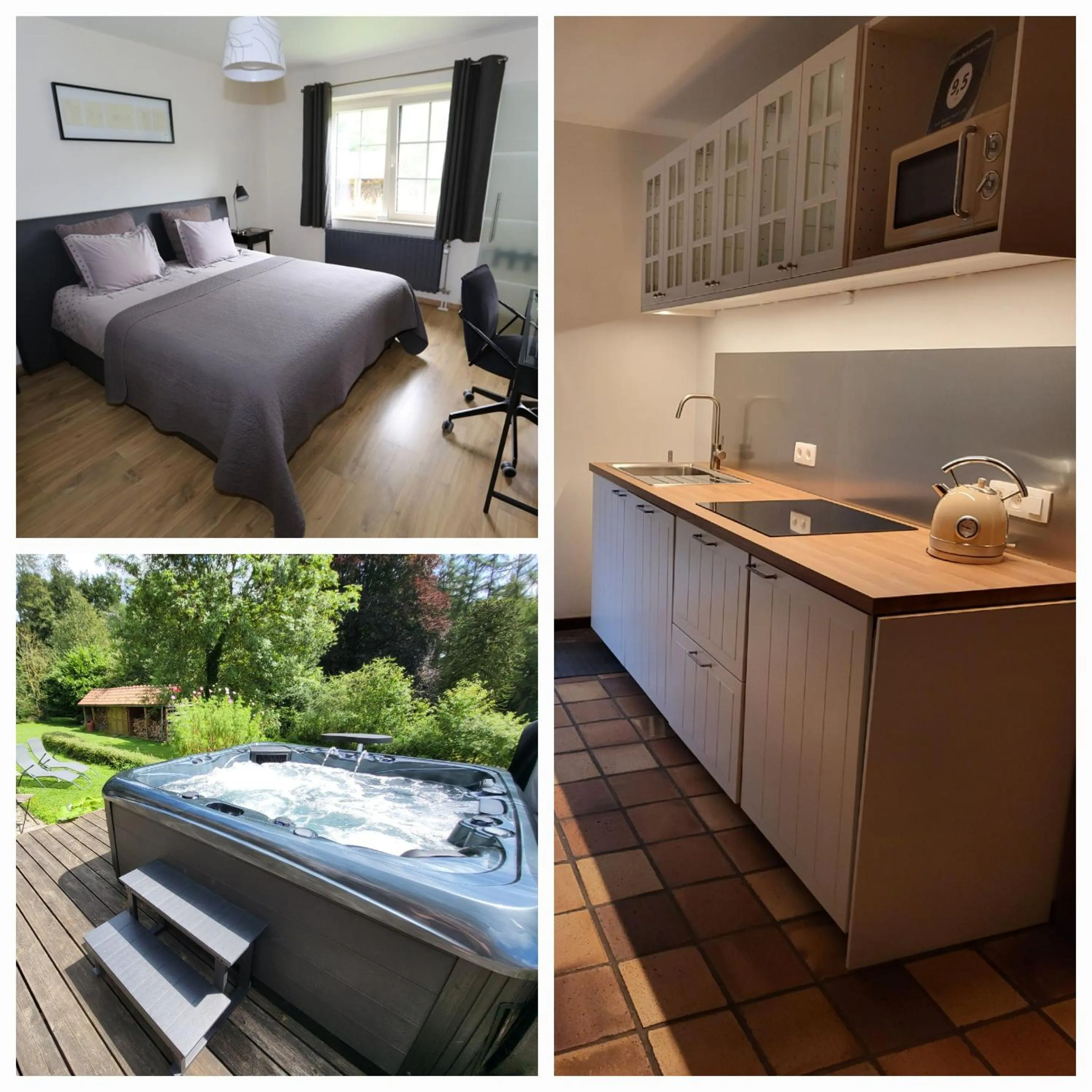 Kitchen or kitchenette in B&B Le Bois de Champia