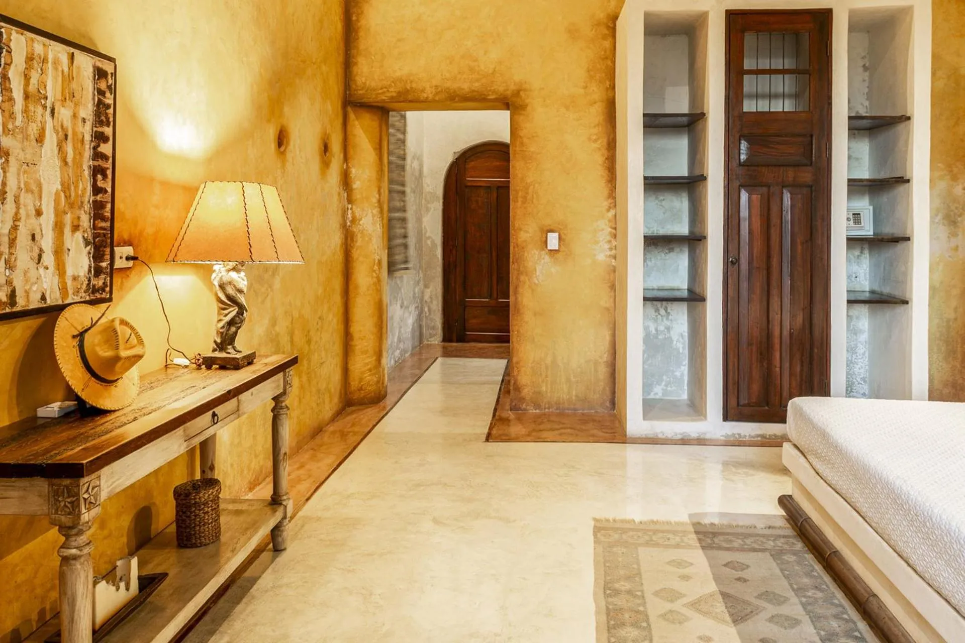 Bedroom, Bed in Hacienda Sacnicte