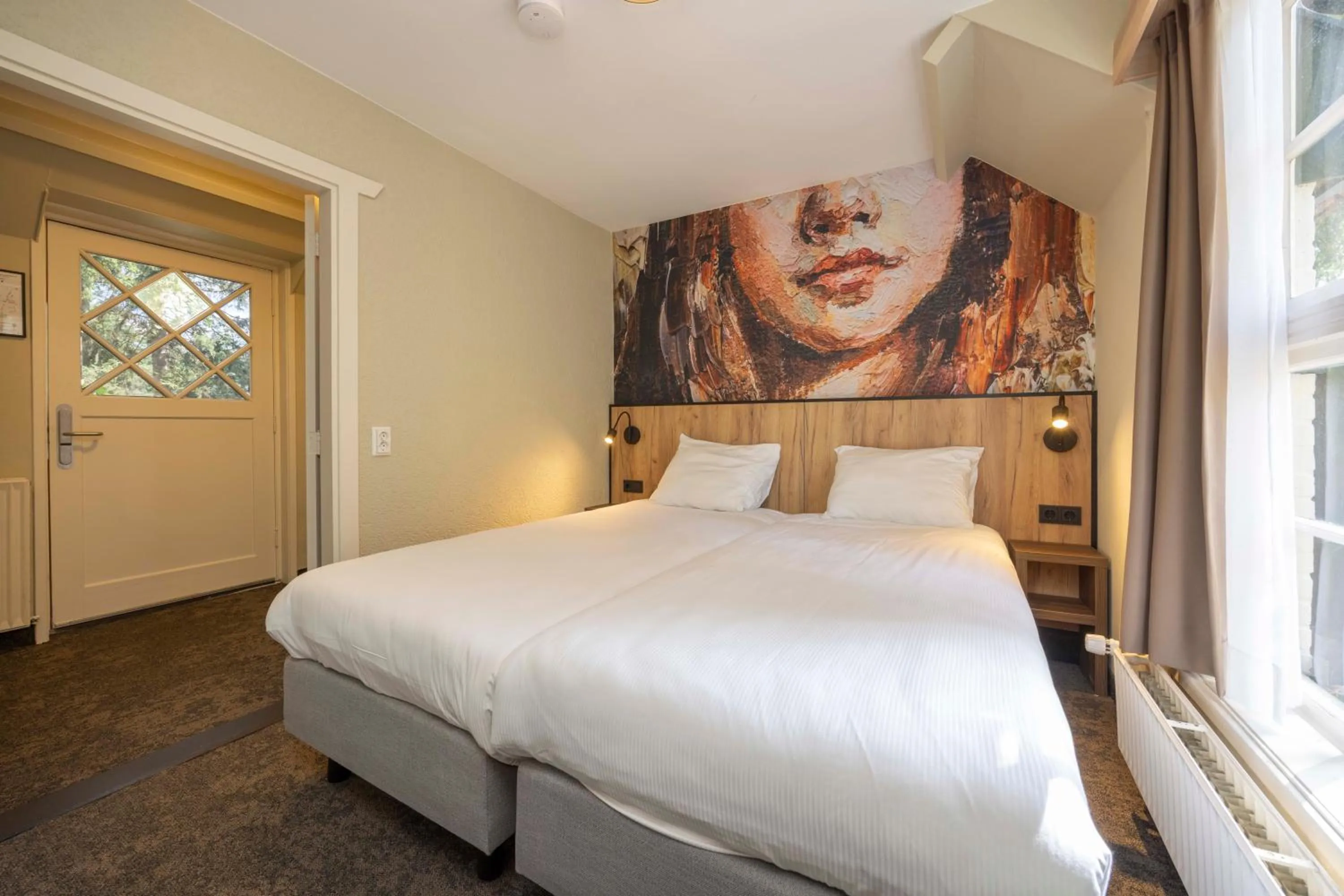 Bedroom, Bed in Fletcher Hotel Restaurant Victoria-Hoenderloo