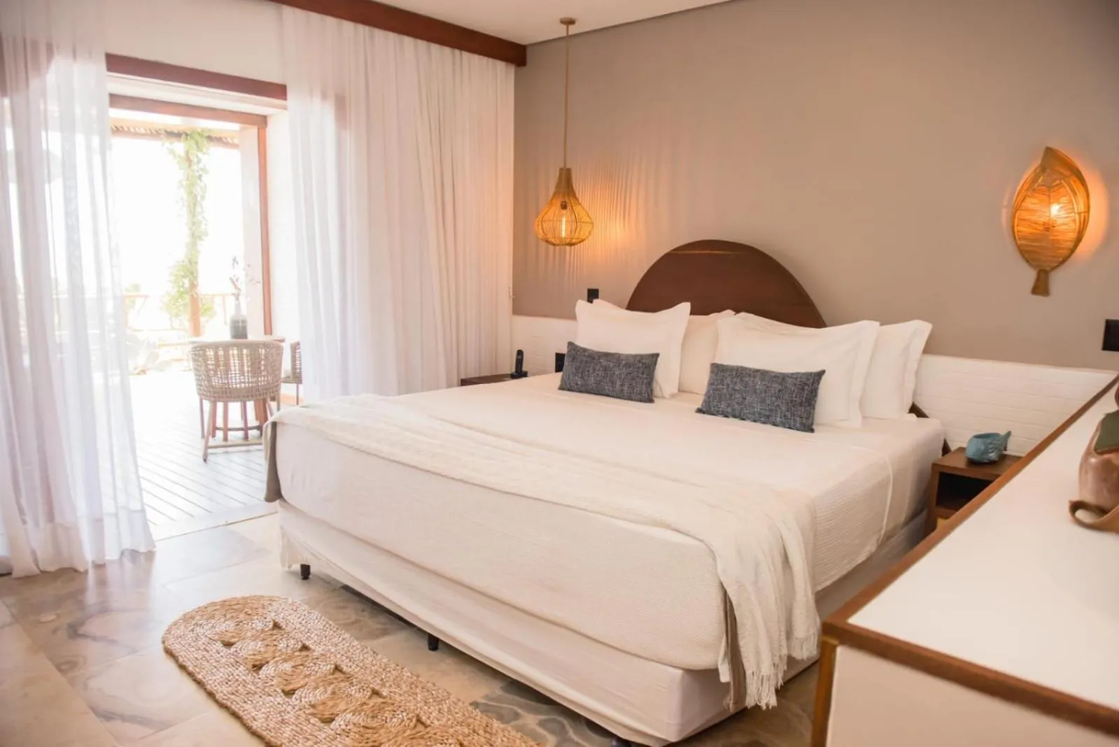 Bed in Carlore Hotel Taíba