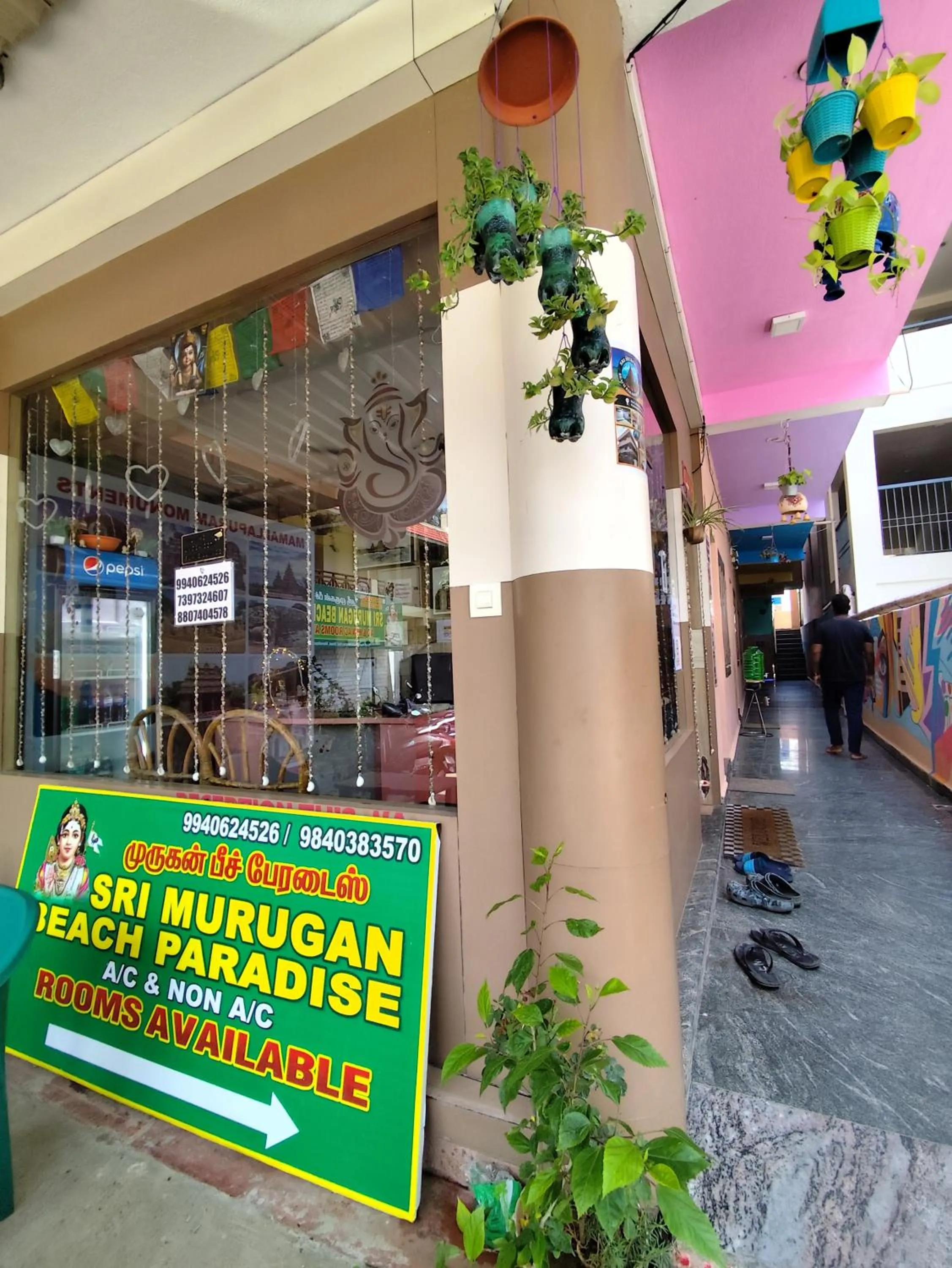 Facade/entrance in Sri Murugan Beach Paradise Hotel