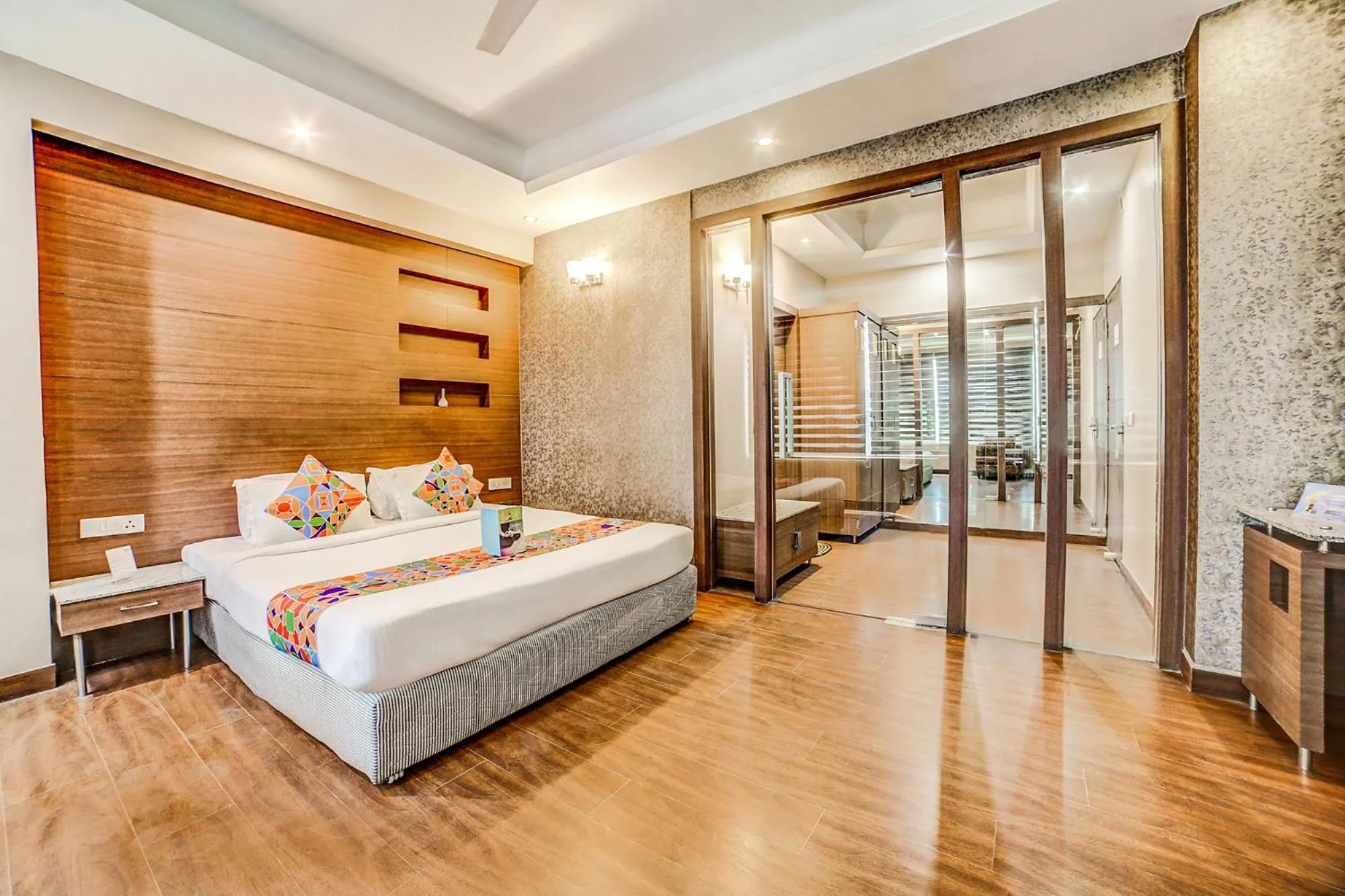 Bed in FabHotel Aqua