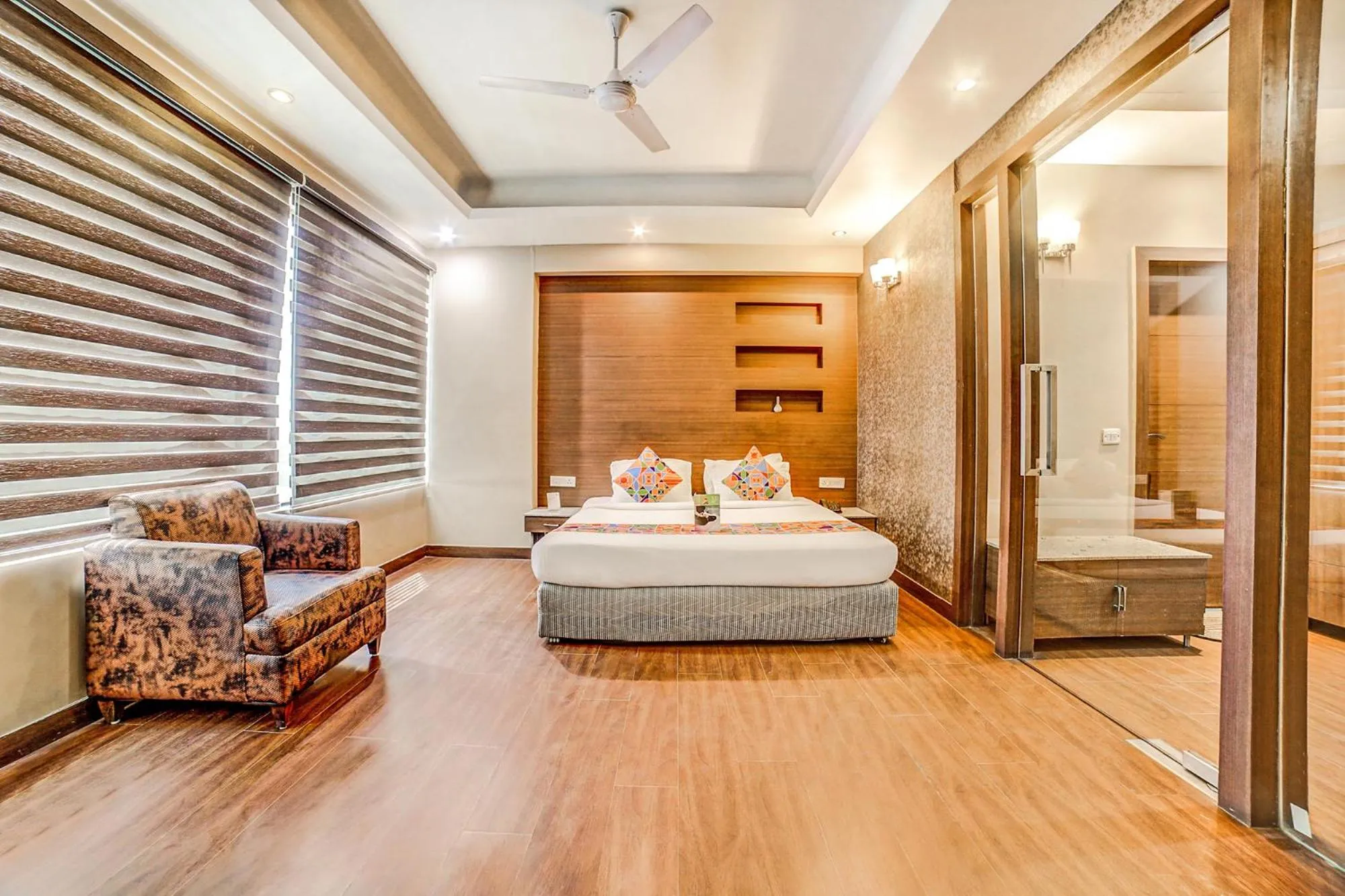 Bed in FabHotel Aqua