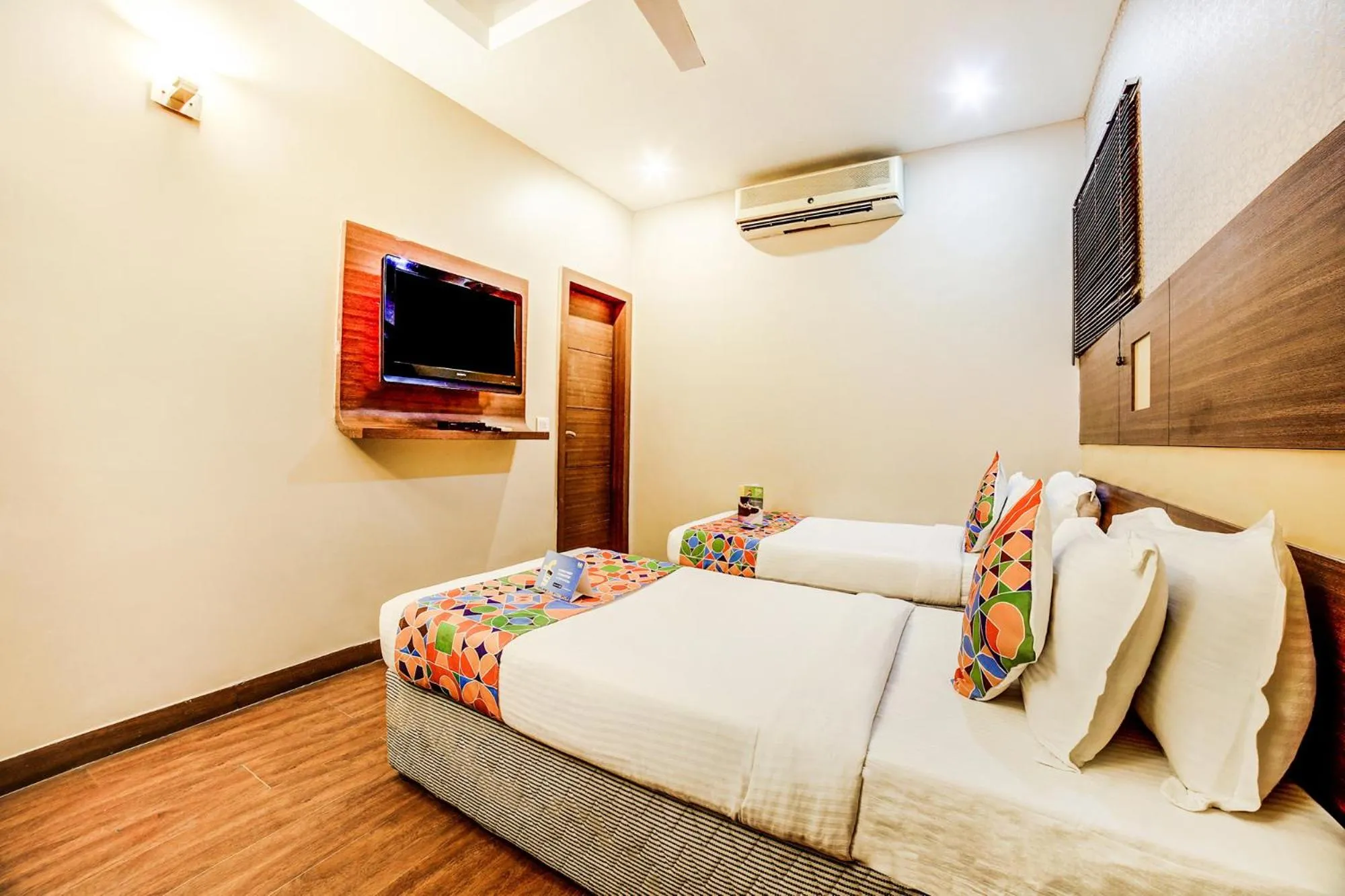 Bed in FabHotel Aqua